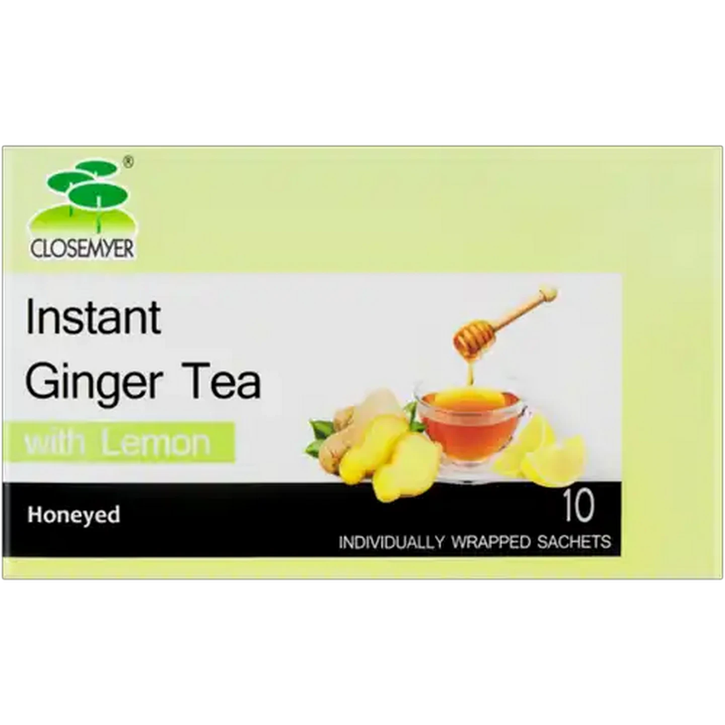Image of Closemyer Honeyed Instant Honeyed Ginger Tea with Lemon 10 Pack