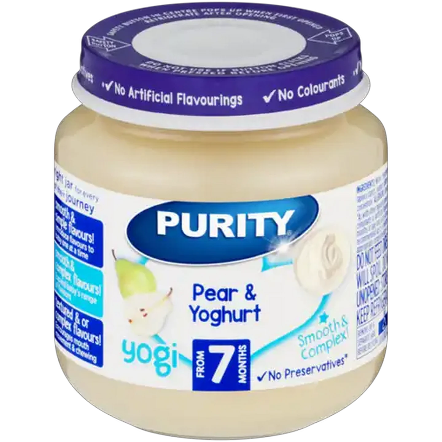 Image of PURITY From 7 Months Pear & Yoghurt Yogi 125ml