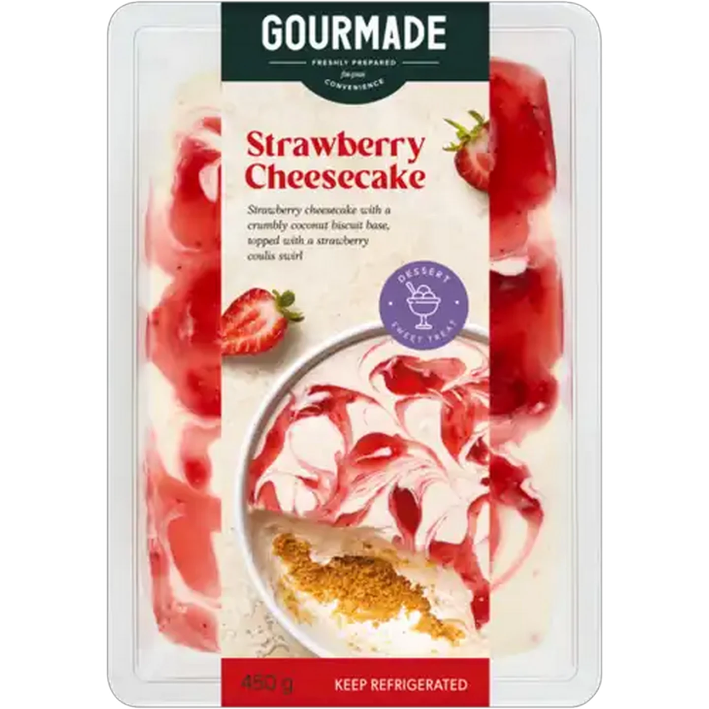 Image of Gourmade Strawberry Cheesecake 450g