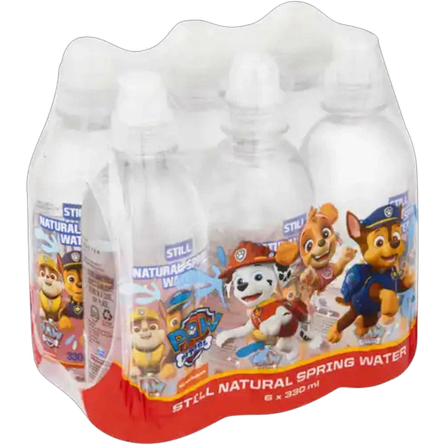 Image of PAW Patrol Natural Still Spring Water Bottles 6 x 330ml