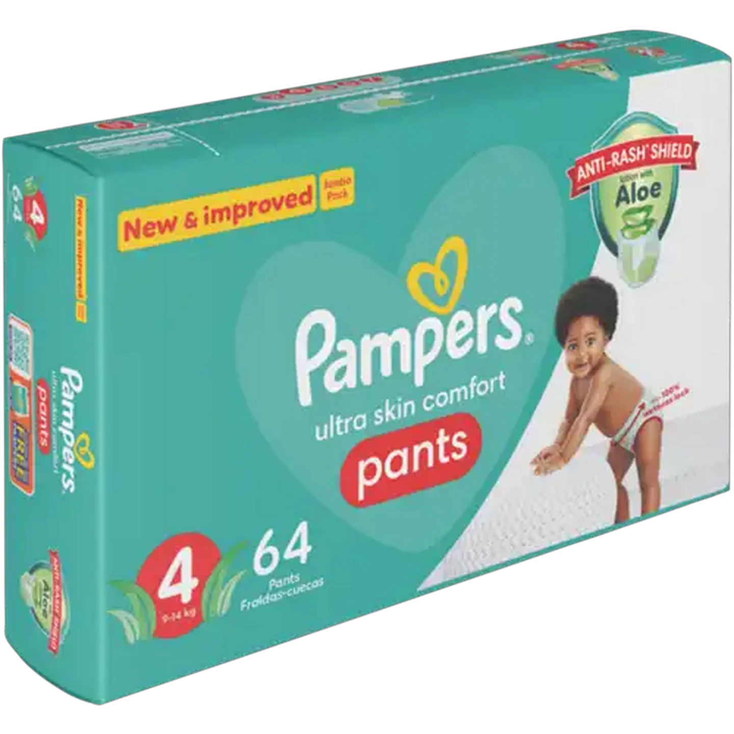 Image of Pampers Size 4 9-14kg Disposable Nappy Pants 64 Pack