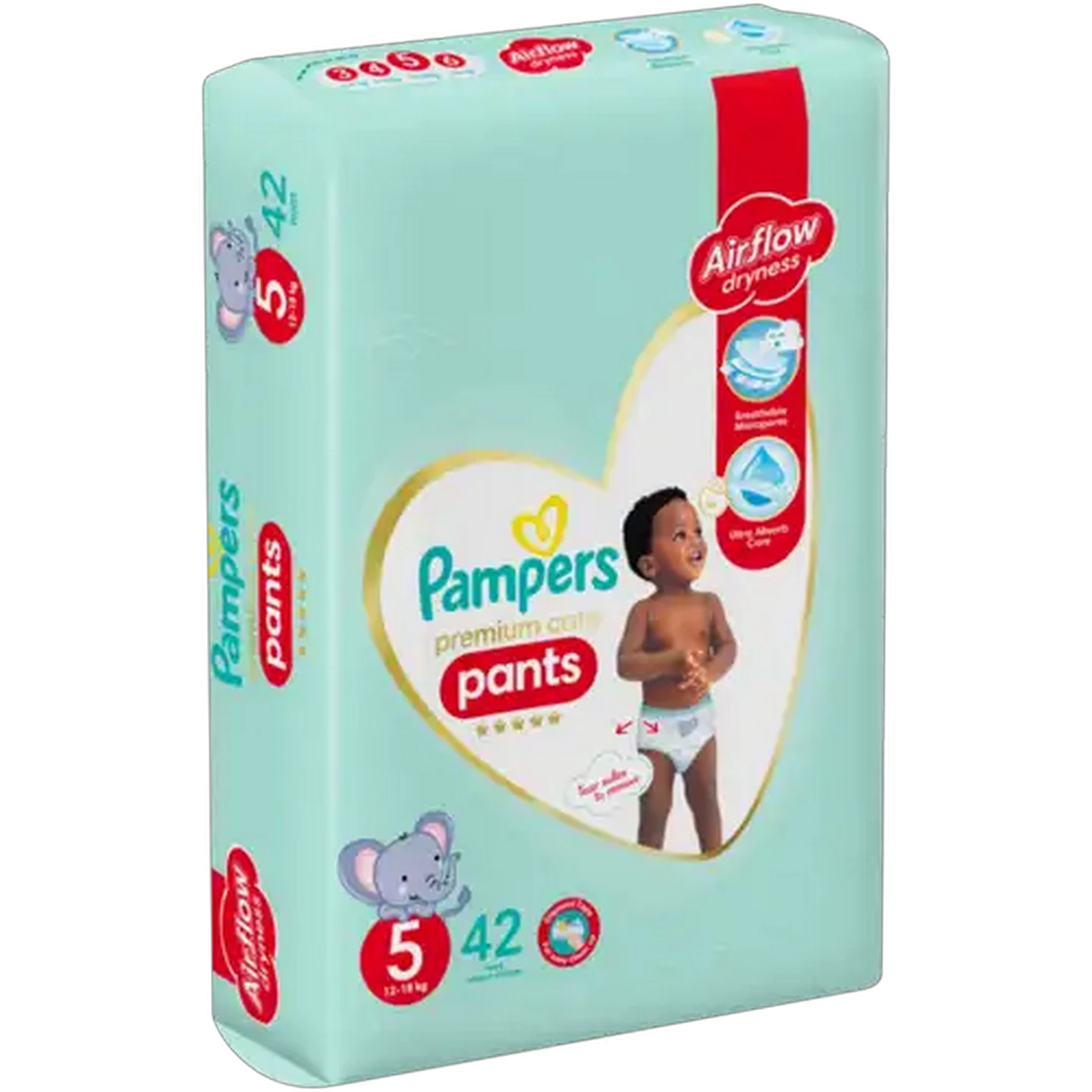 Image of Pampers Premium Care Size 5 12-18kg Pants 40 Pack