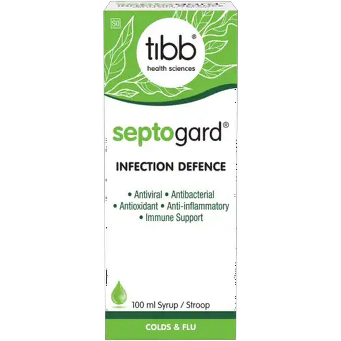 Image of Tibb Septogard Infection Defence Colds & Flu Syrup 100ml