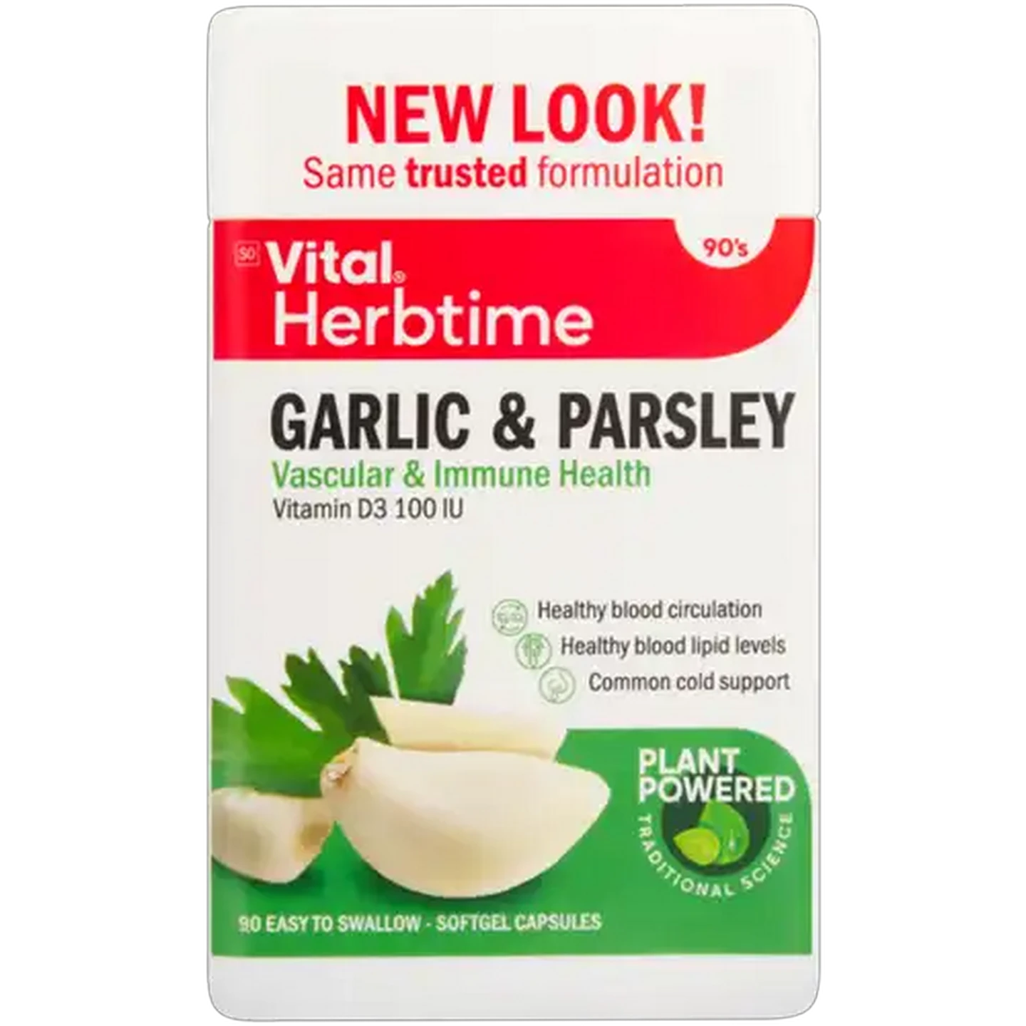 Image of Vital Garlic & Parsley Flavoured Capsules 100 Pack