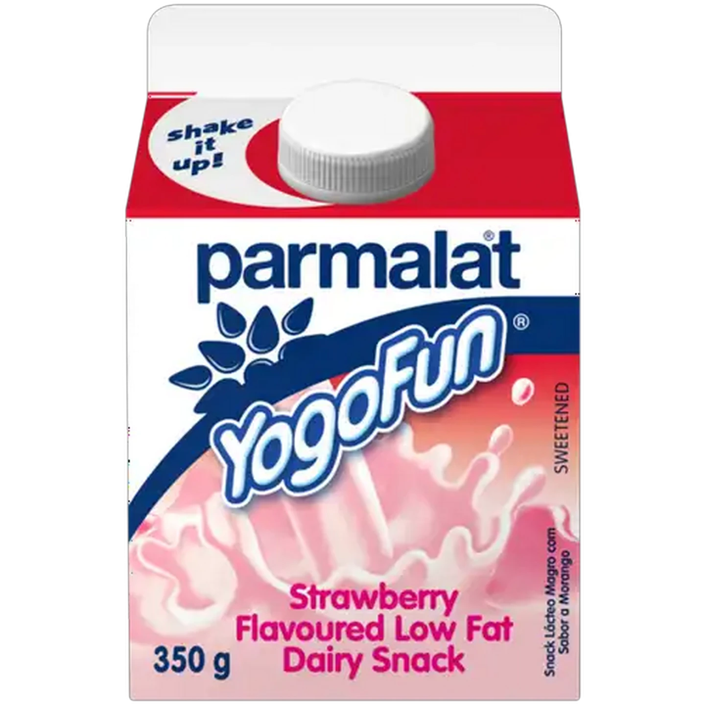 Image of Parmalat YogoFun Strawberry Flavoured Yoghurt Drink Carton 350g