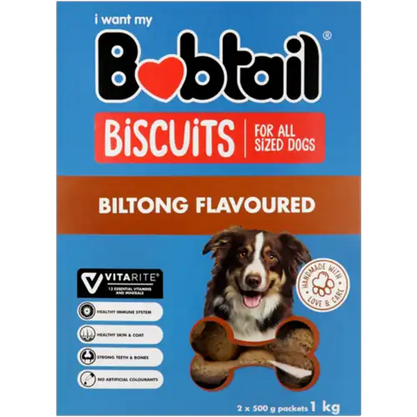 Image of Bobtail Biltong Flavoured Dog Biscuits 1kg