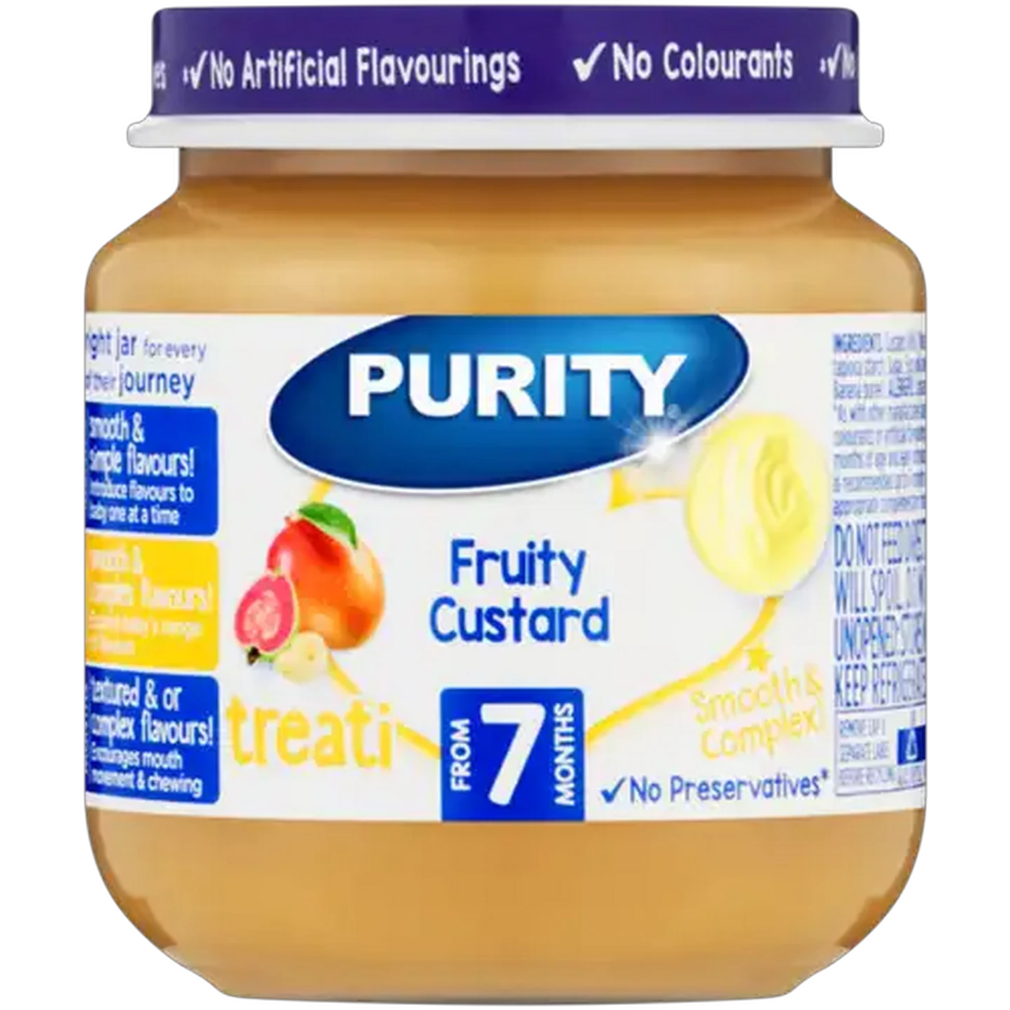 Image of PURITY From 7 Months Fruity Custard Treati 125ml