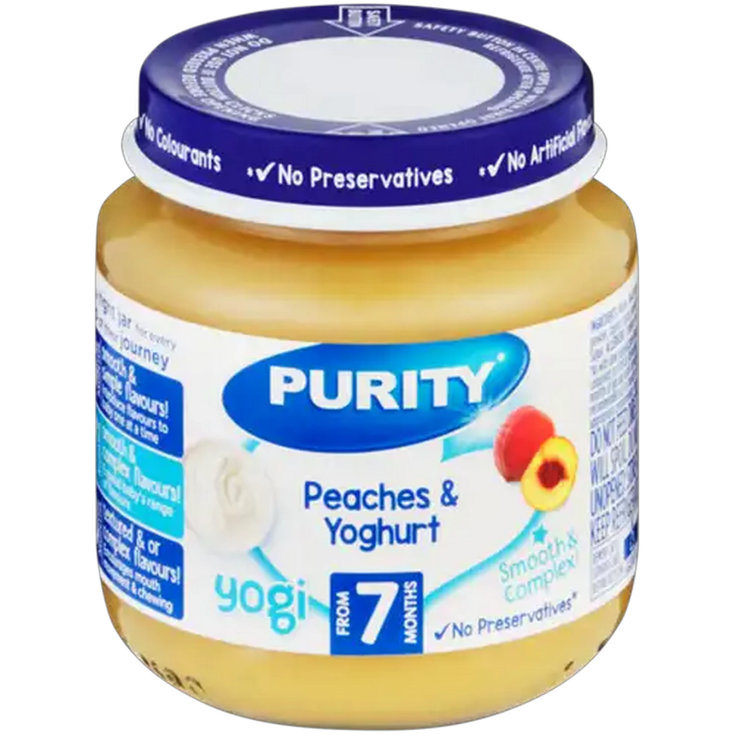 Image of PURITY From 7 Months Peaches & Yoghurt Yogi 125ml