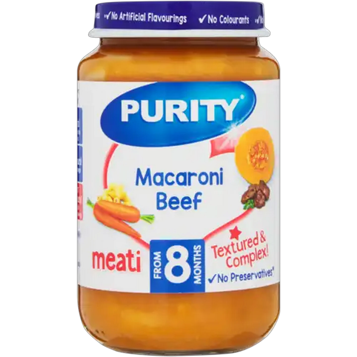 Image of PURITY From 8 Months Macaroni Beef Meati 200ml