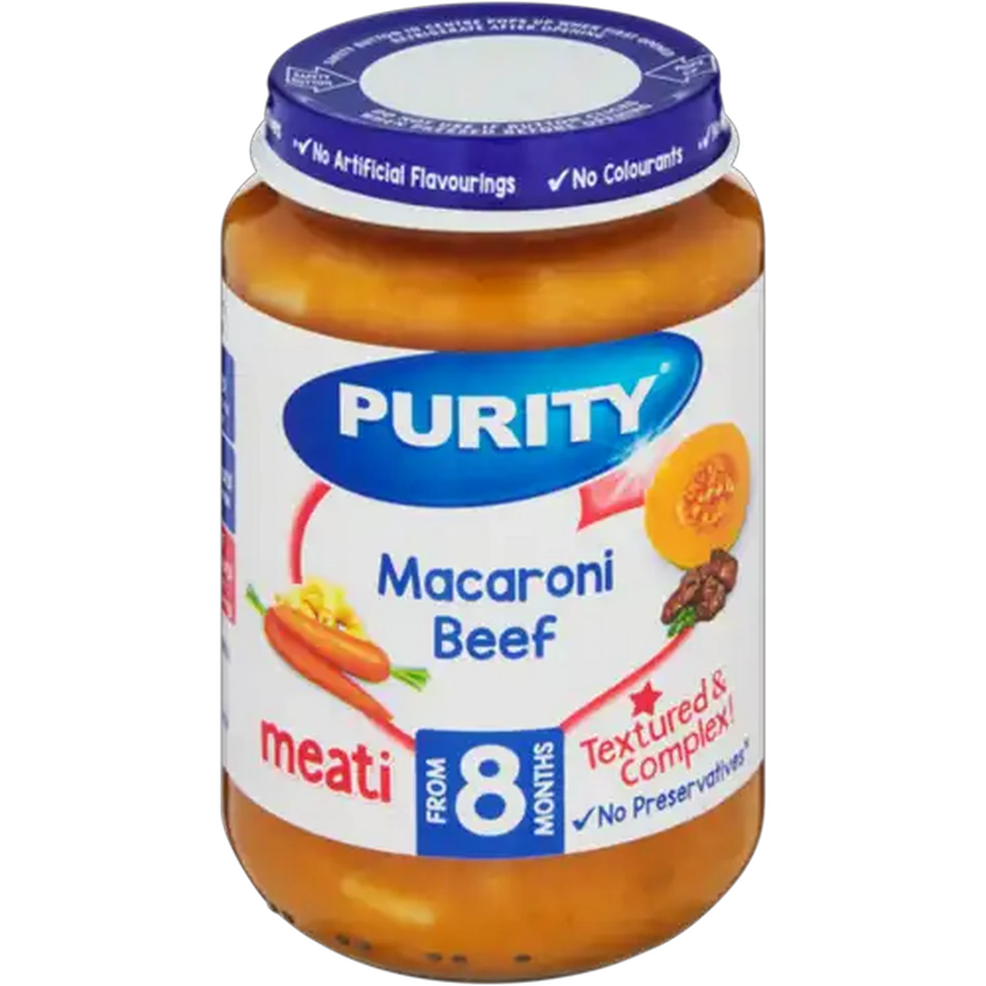 Image of PURITY From 8 Months Macaroni Beef Meati 200ml
