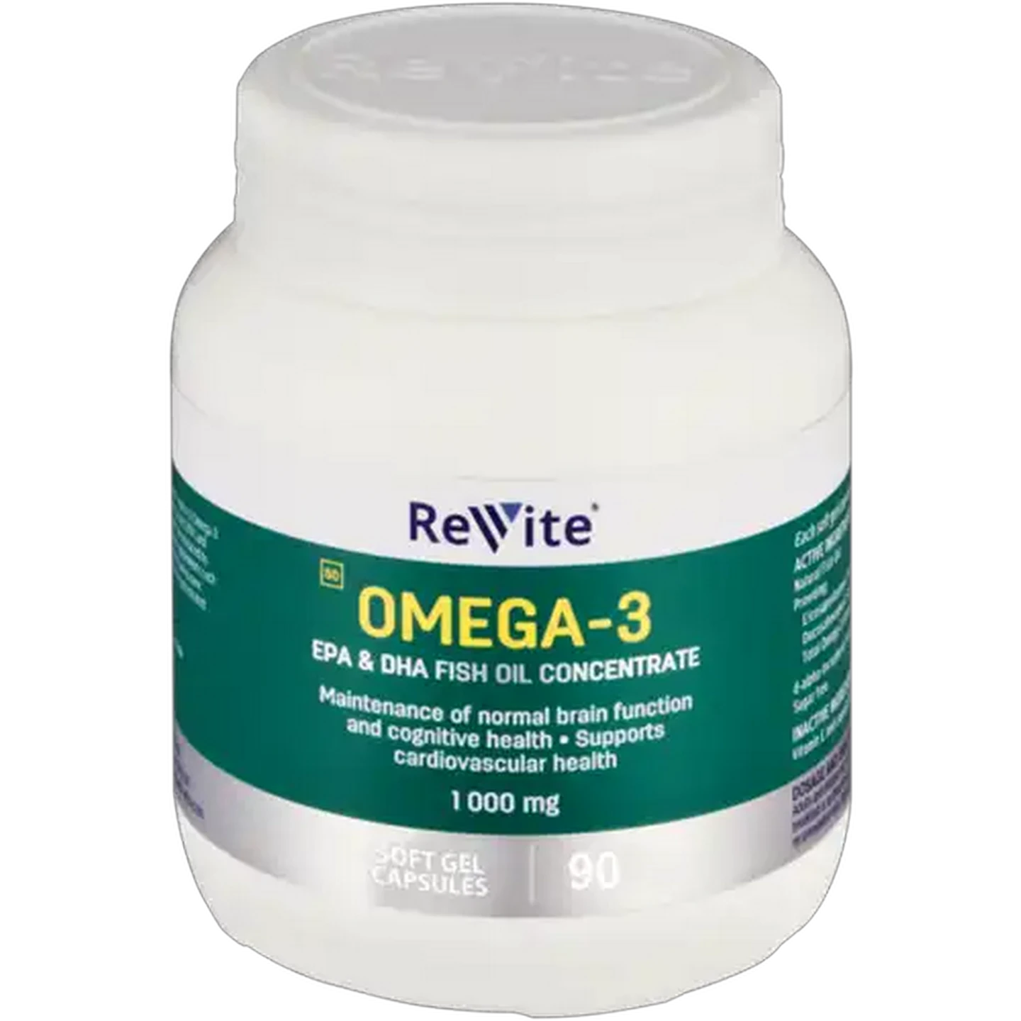 Image of Revite 1000mg Omega-3 Softgel Capsules 90 Pack