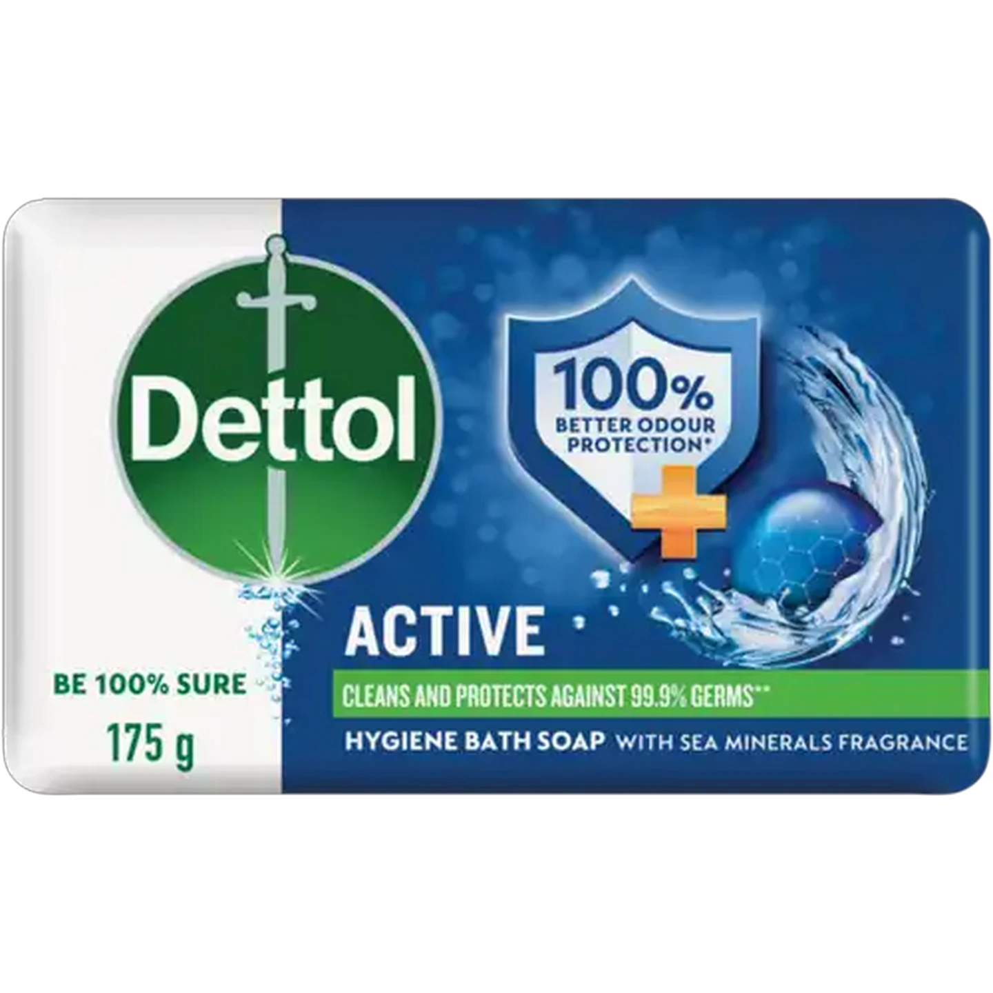 Image of Dettol Active Hygiene Bath Soap Bar 175g