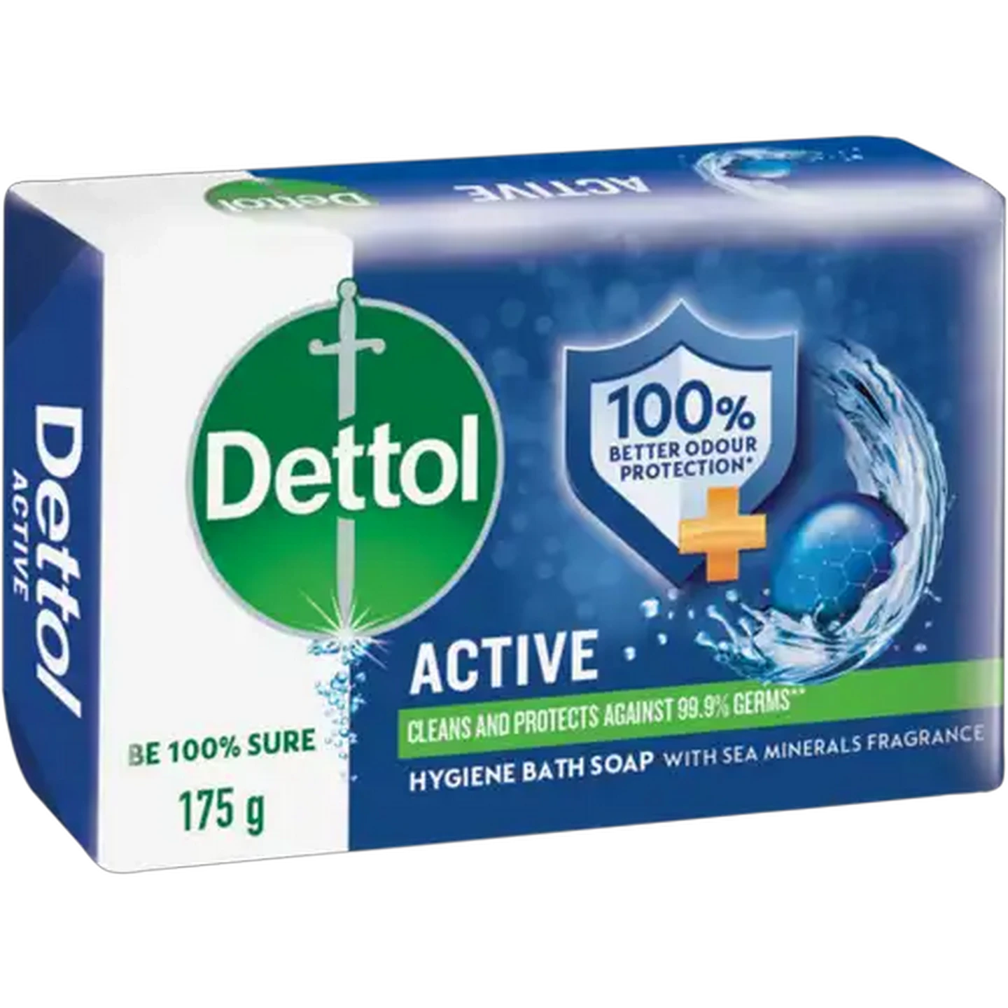 Image of Dettol Active Hygiene Bath Soap Bar 175g