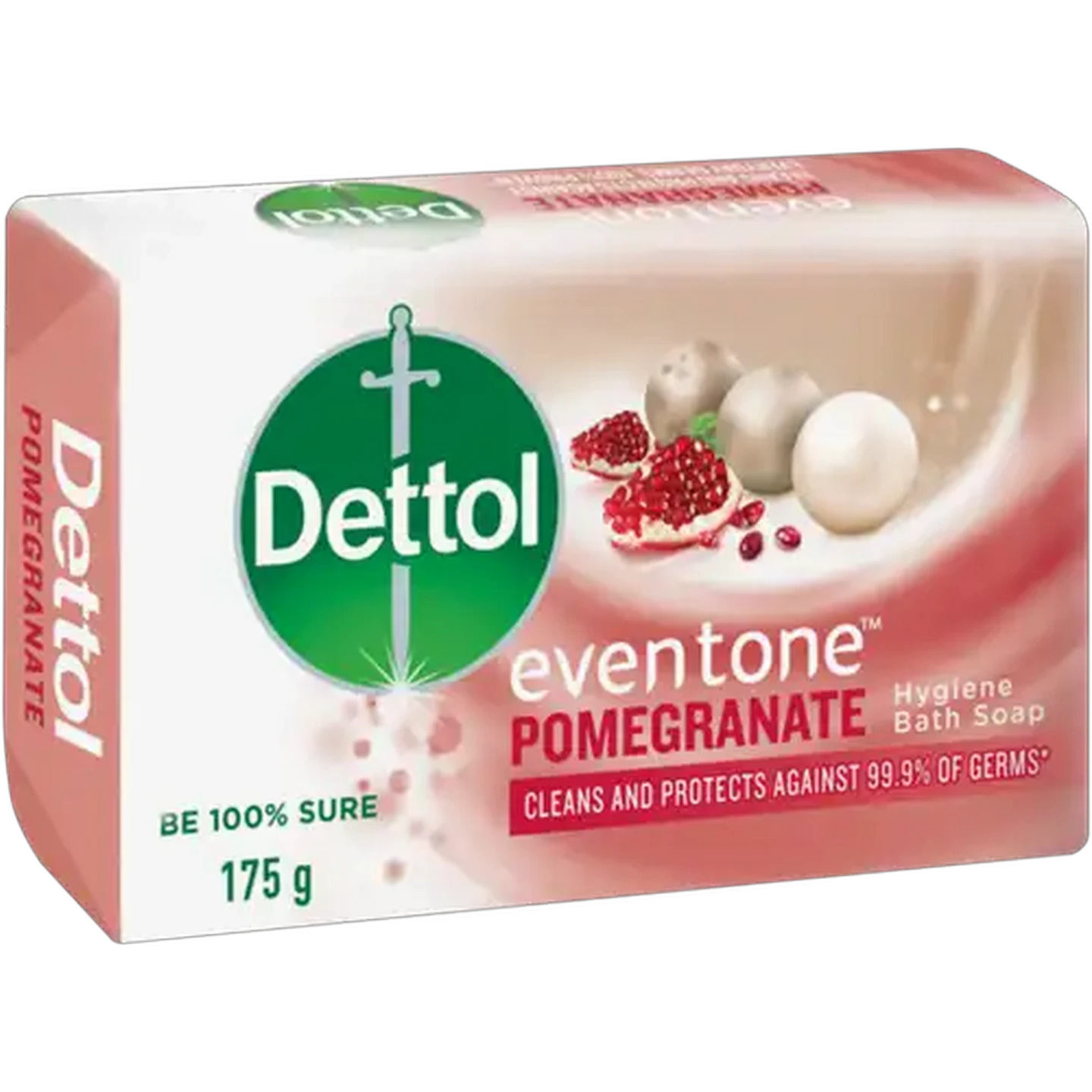 Image of Dettol Eventone Pomegranate Hygiene Bath Soap Bar 175g