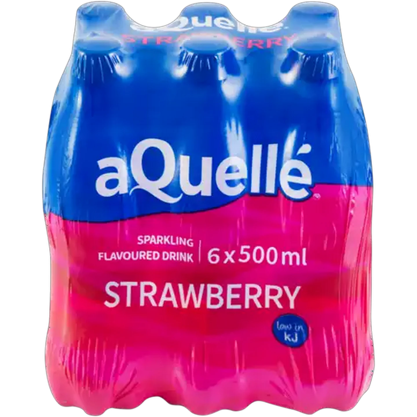 Image of aQuellé Strawberry Flavoured Sparkling Drinks 6 x 500ml