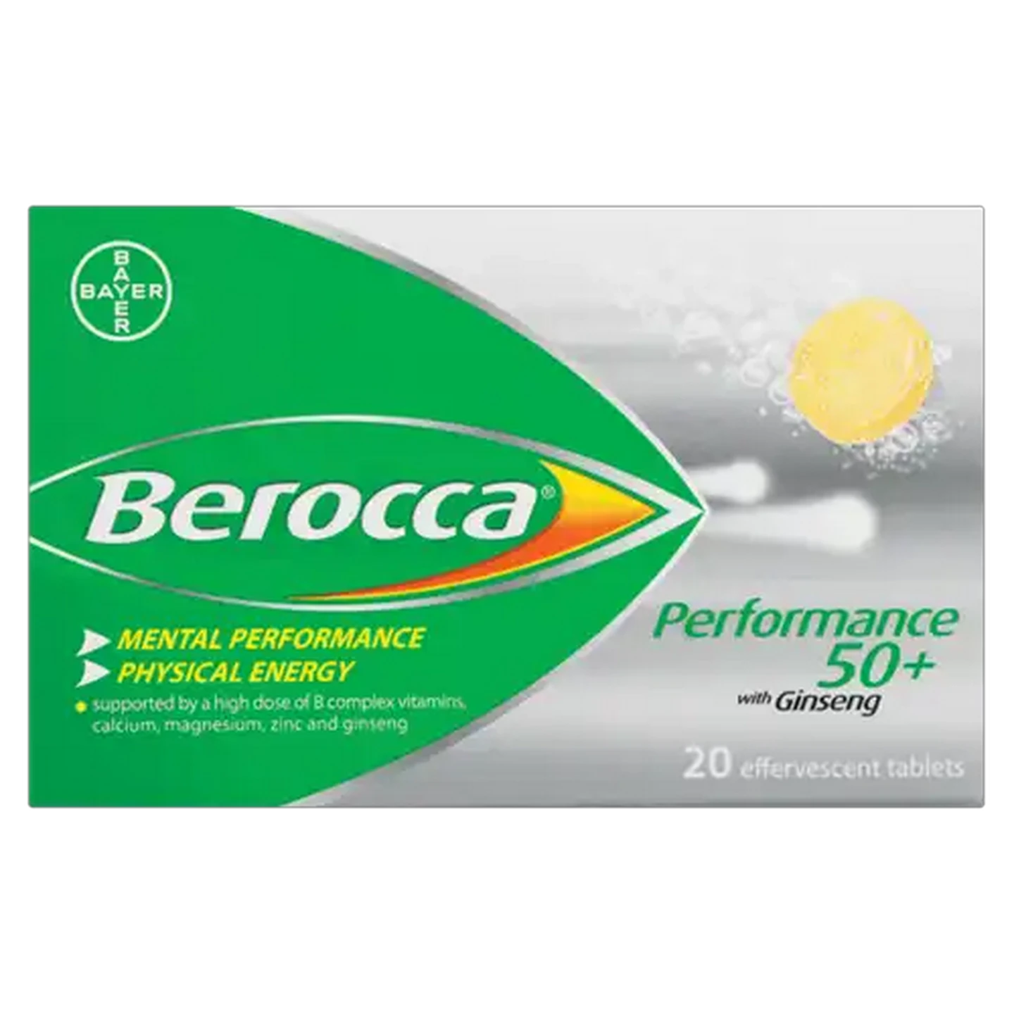 Image of Berocca Performance 50+ Effervescents 20 Pack