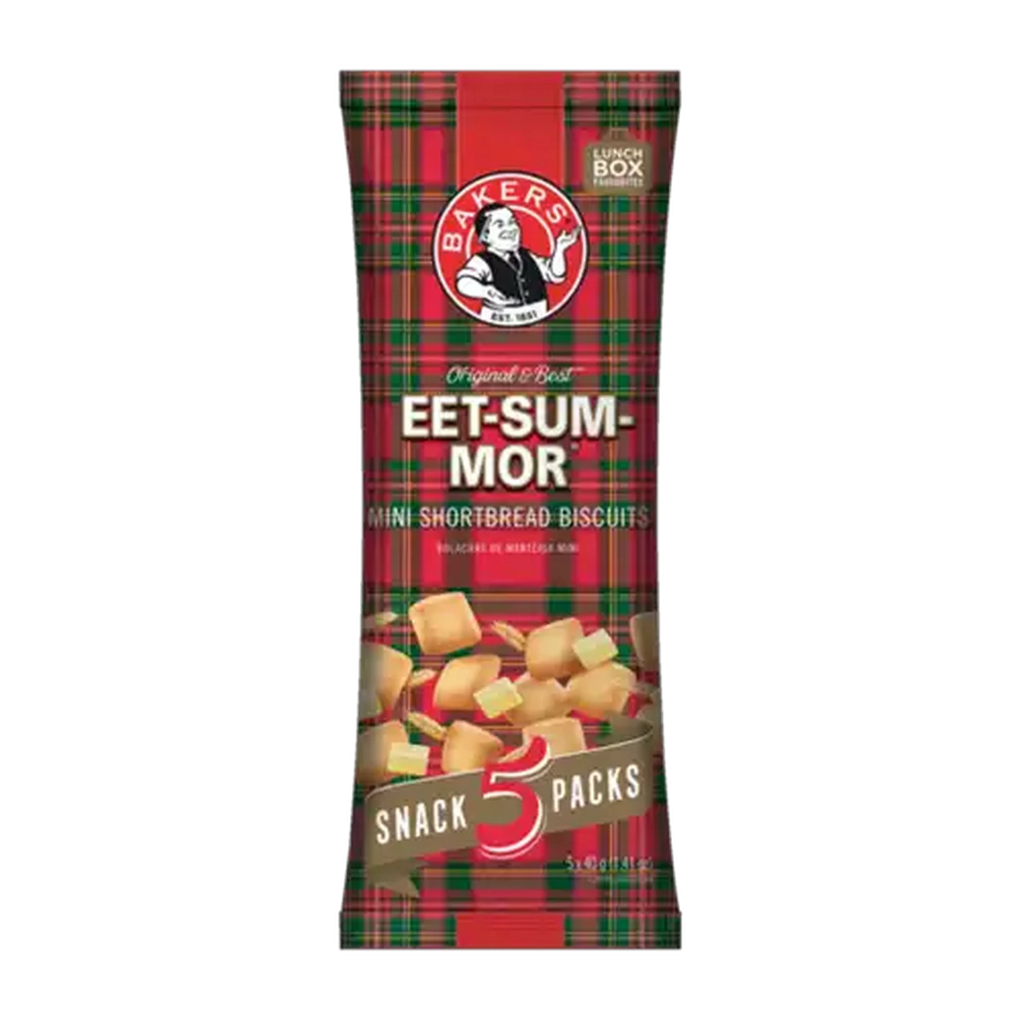 Image of Bakers Eet-Sum-Mor Mini Shortbread Biscuits 5 x 40g