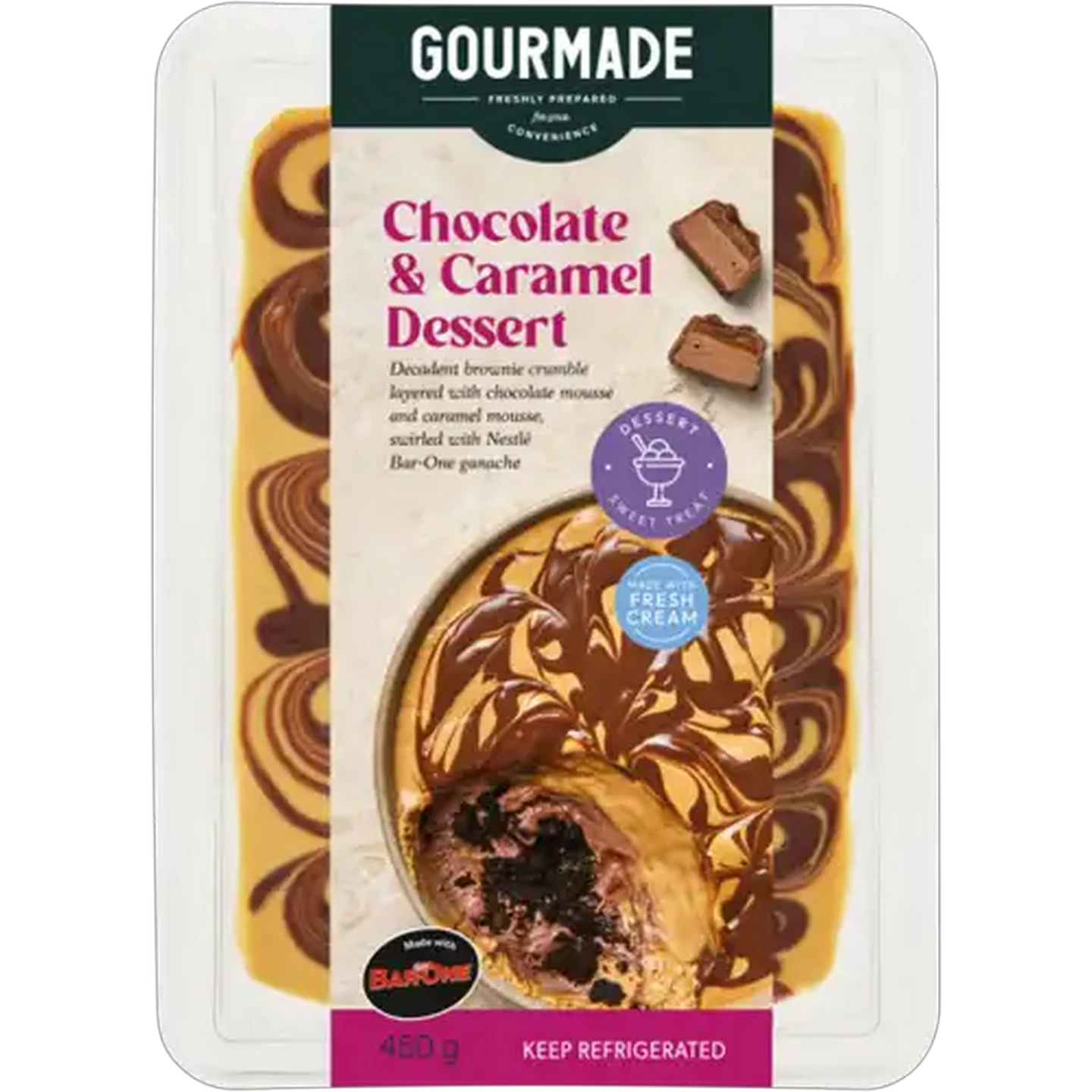 Image of Gourmade Chocolate & Caramel Dessert 450g
