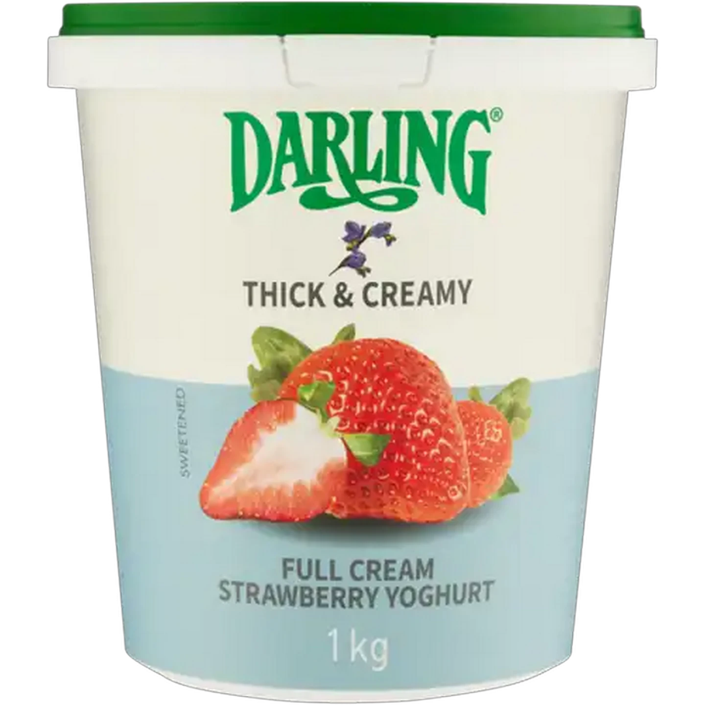 Image of Darling Thick & Creamy Strawberry Full Cream Yoghurt 1kg