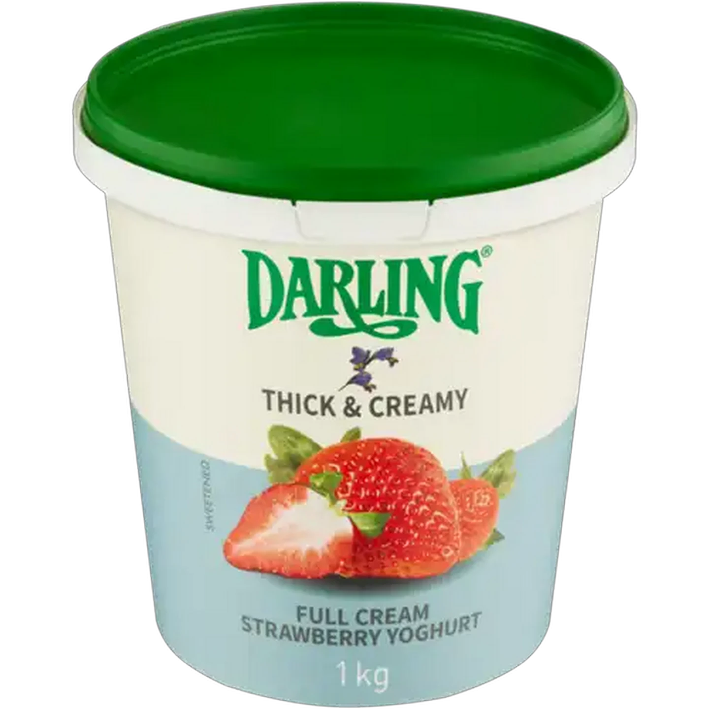 Image of Darling Thick & Creamy Strawberry Full Cream Yoghurt 1kg