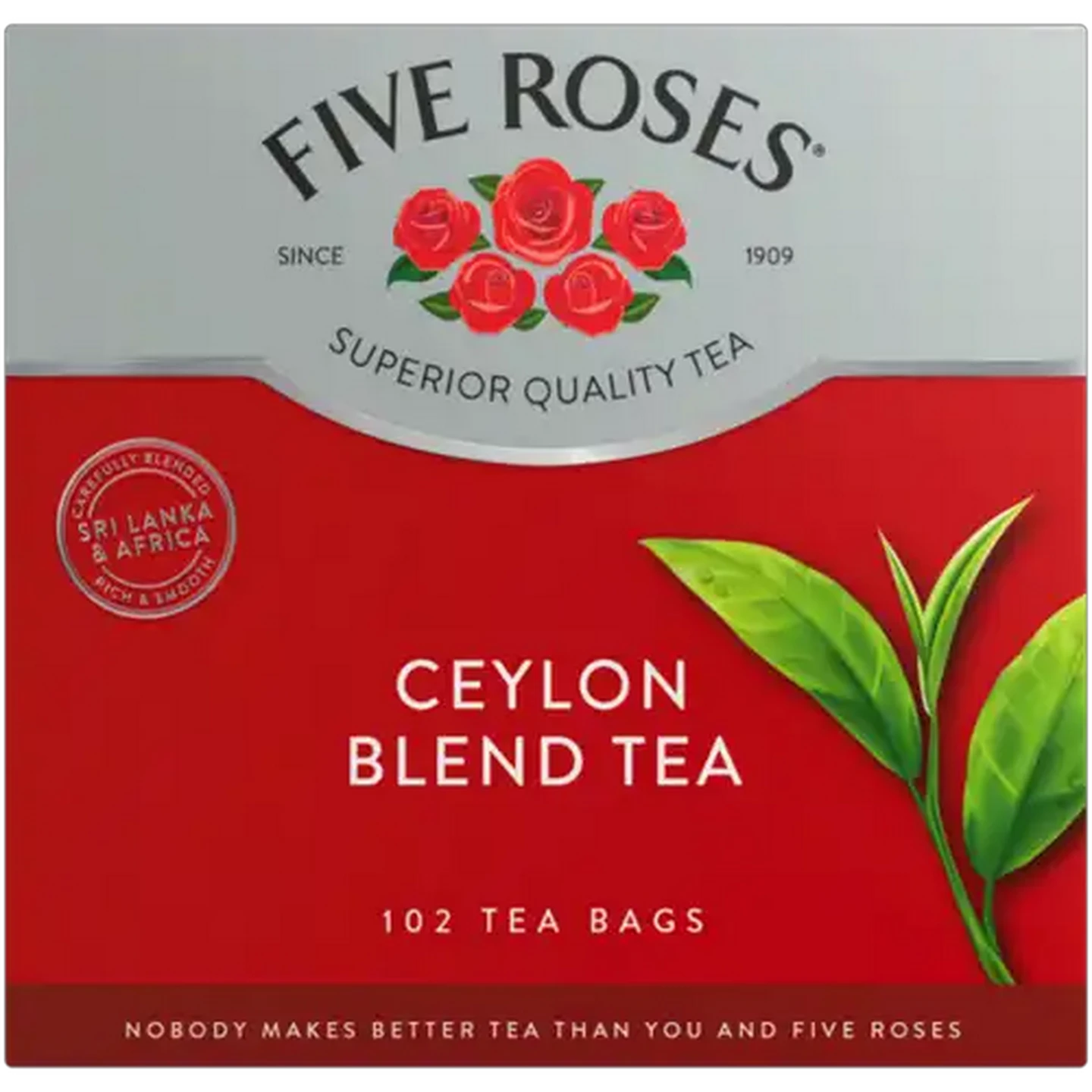Image of Five Roses Ceylon Blend Tagless Tea Bags 102 Pack