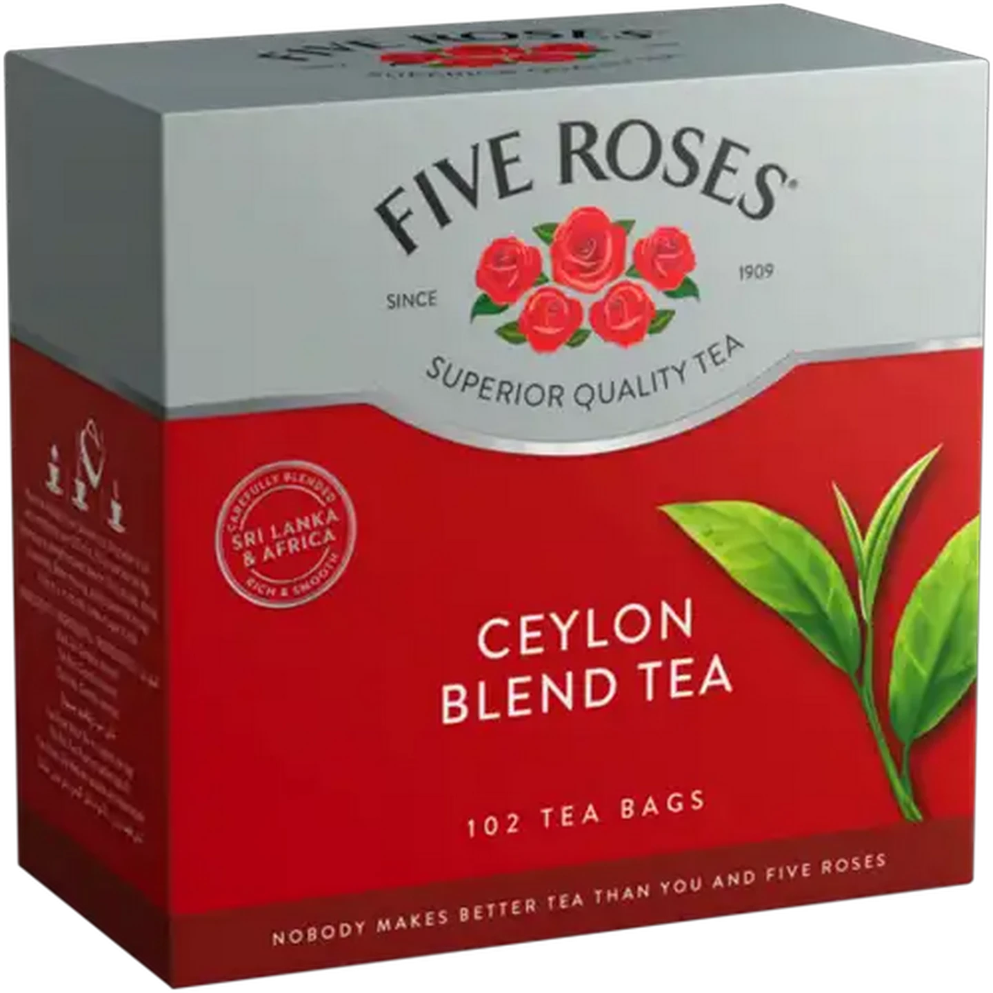 Image of Five Roses Ceylon Blend Tagless Tea Bags 102 Pack