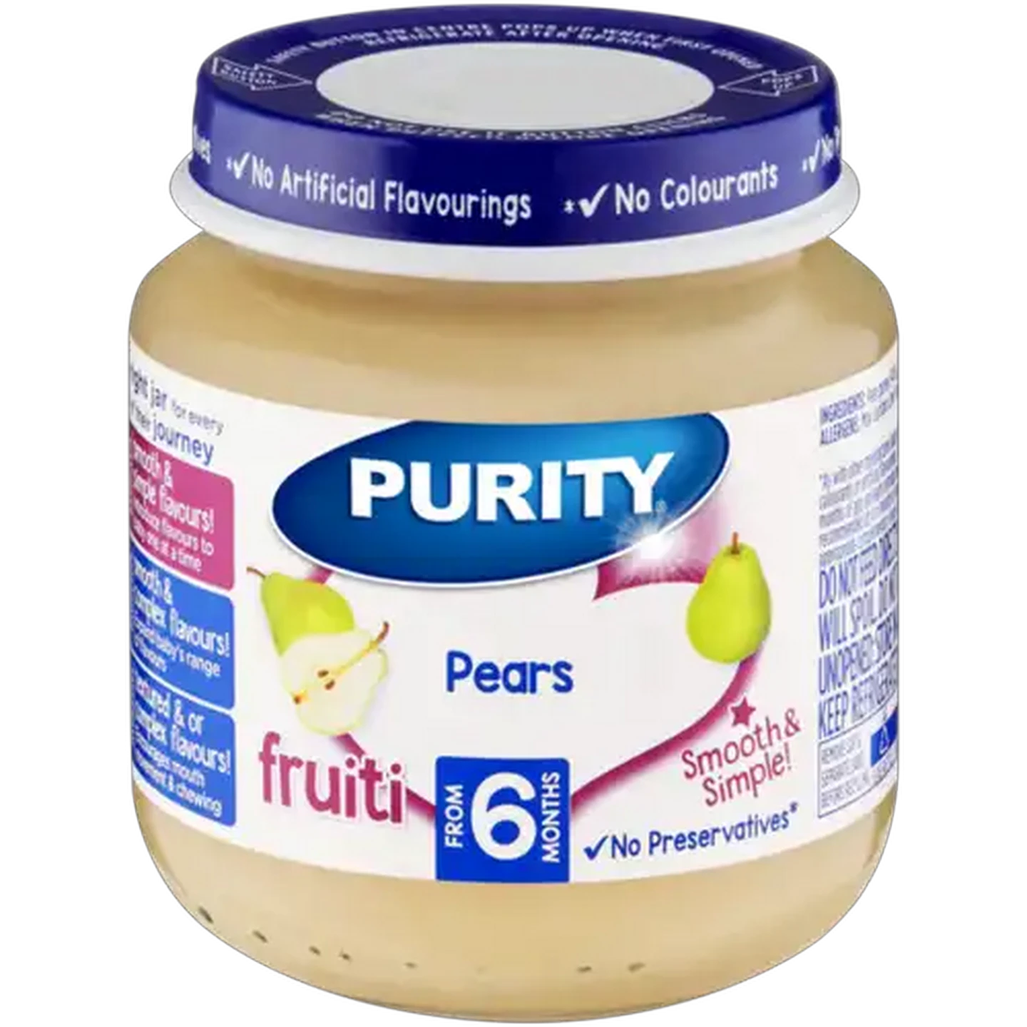 Image of PURITY From 6 Months Pears Fruiti 125ml