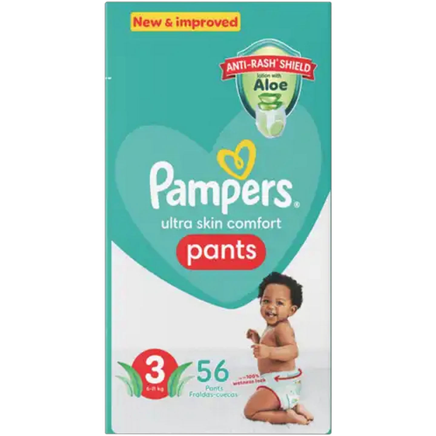 Image of Pampers Pants Size 3 Disposable Nappy Pants 56-Pack