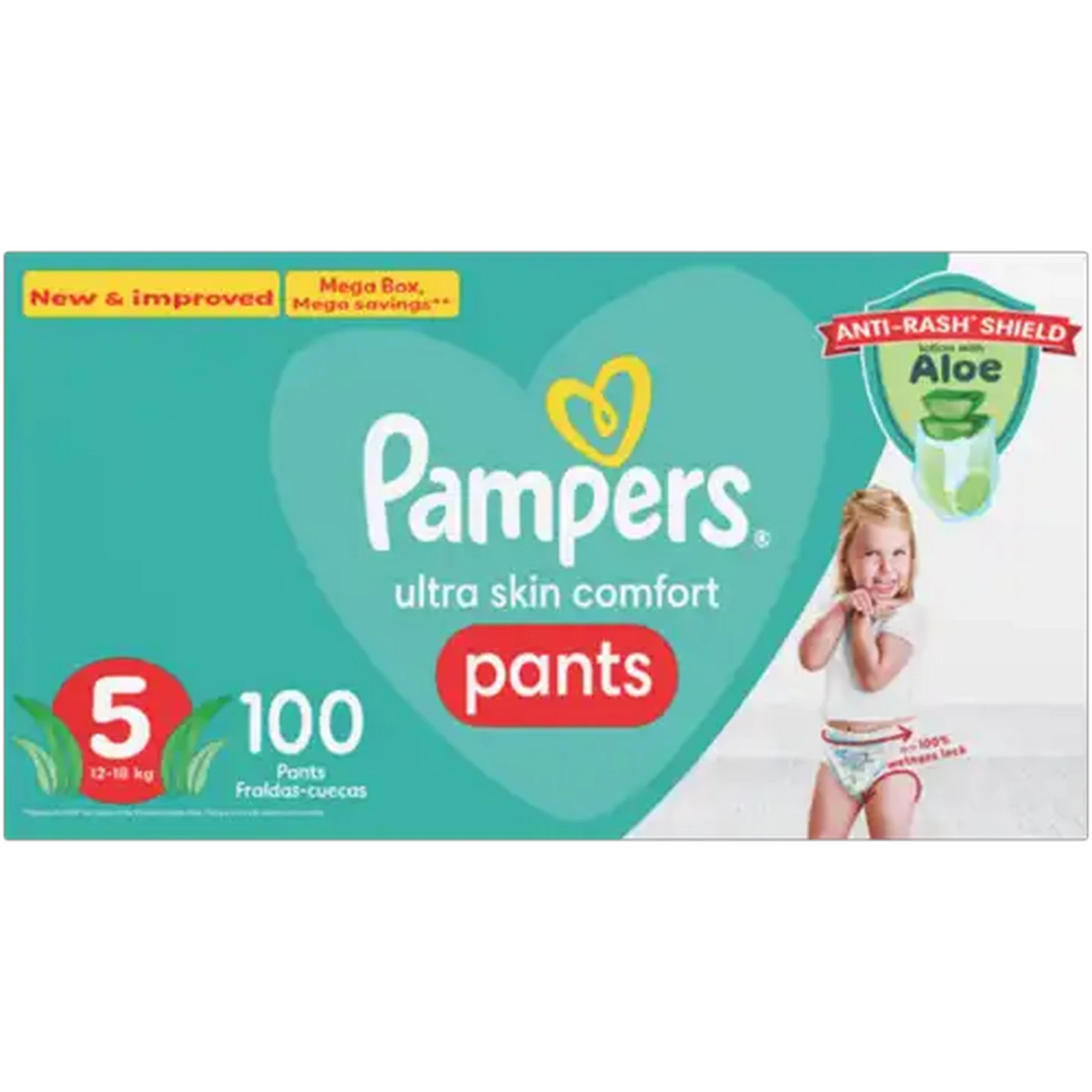 Image of Pampers Pants Active Fit Size 5 12-18kg Diapers 100 Pack