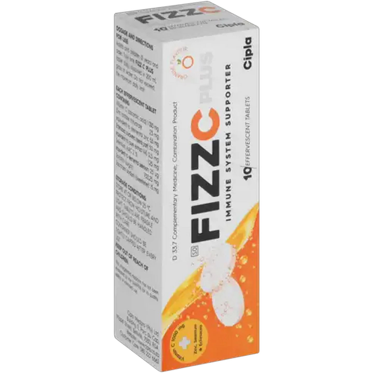 Image of Cipla Fizz C Plus Immune System Supporter Effervescent 10 Pack