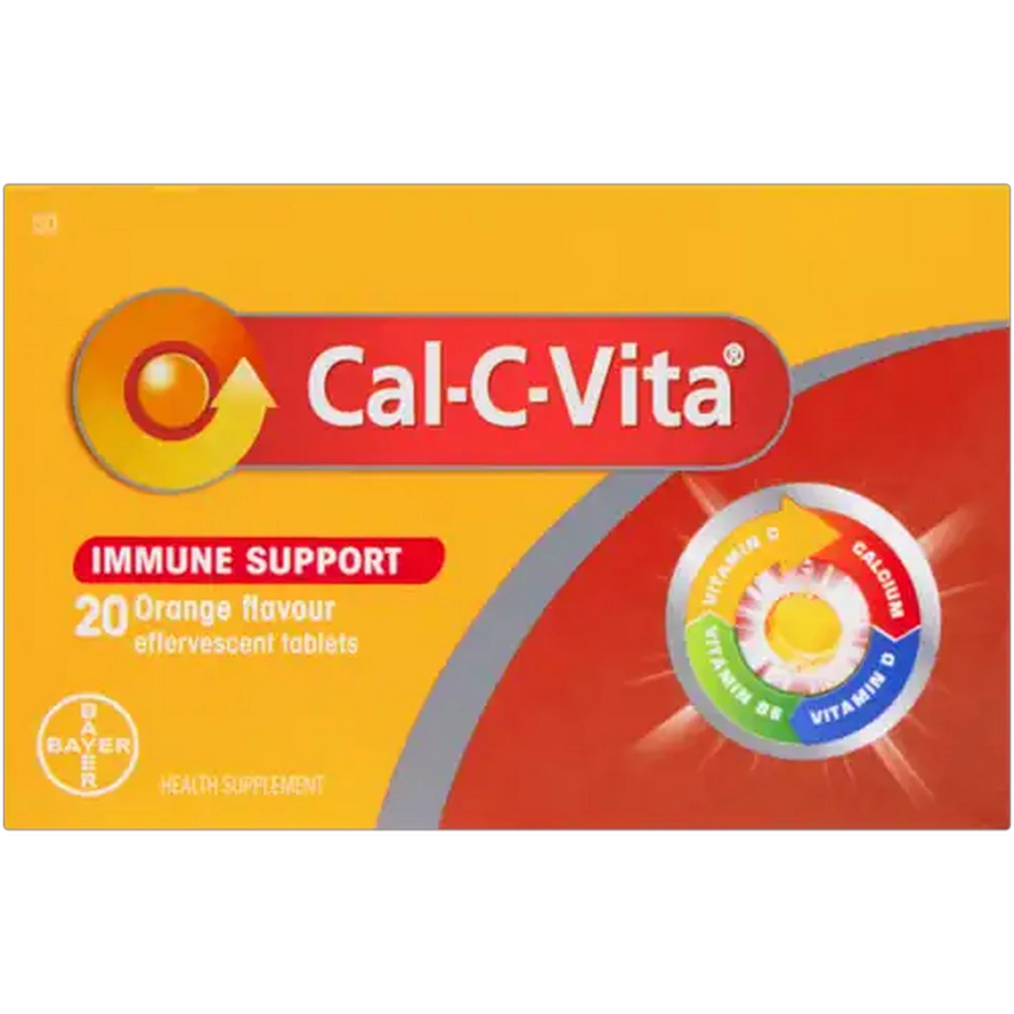 Image of Cal-C-Vita Orange Flavour Immune Support Effervescent Tablets 20 Pack