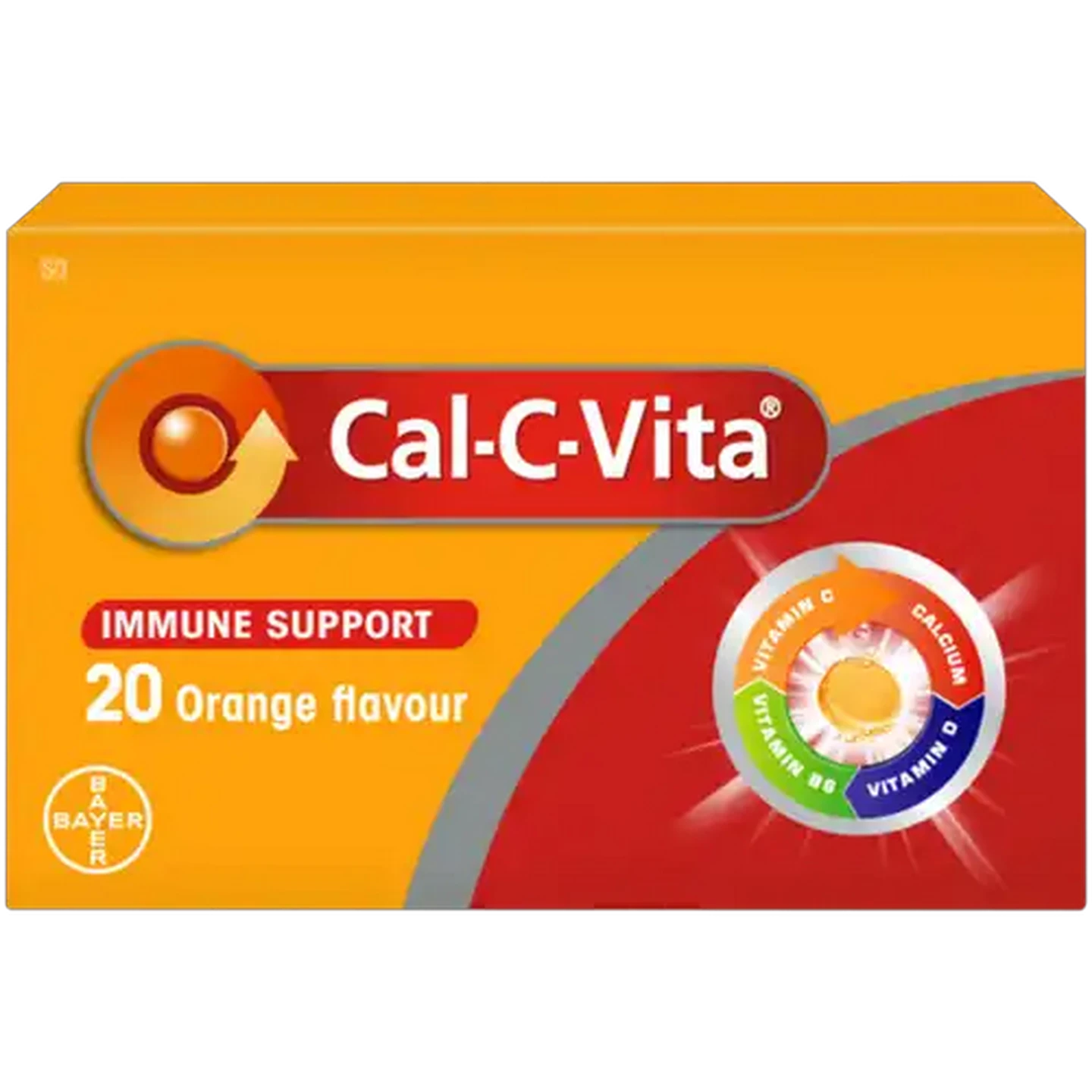 Image of Cal-C-Vita Orange Flavour Immune Support Effervescent Tablets 20 Pack