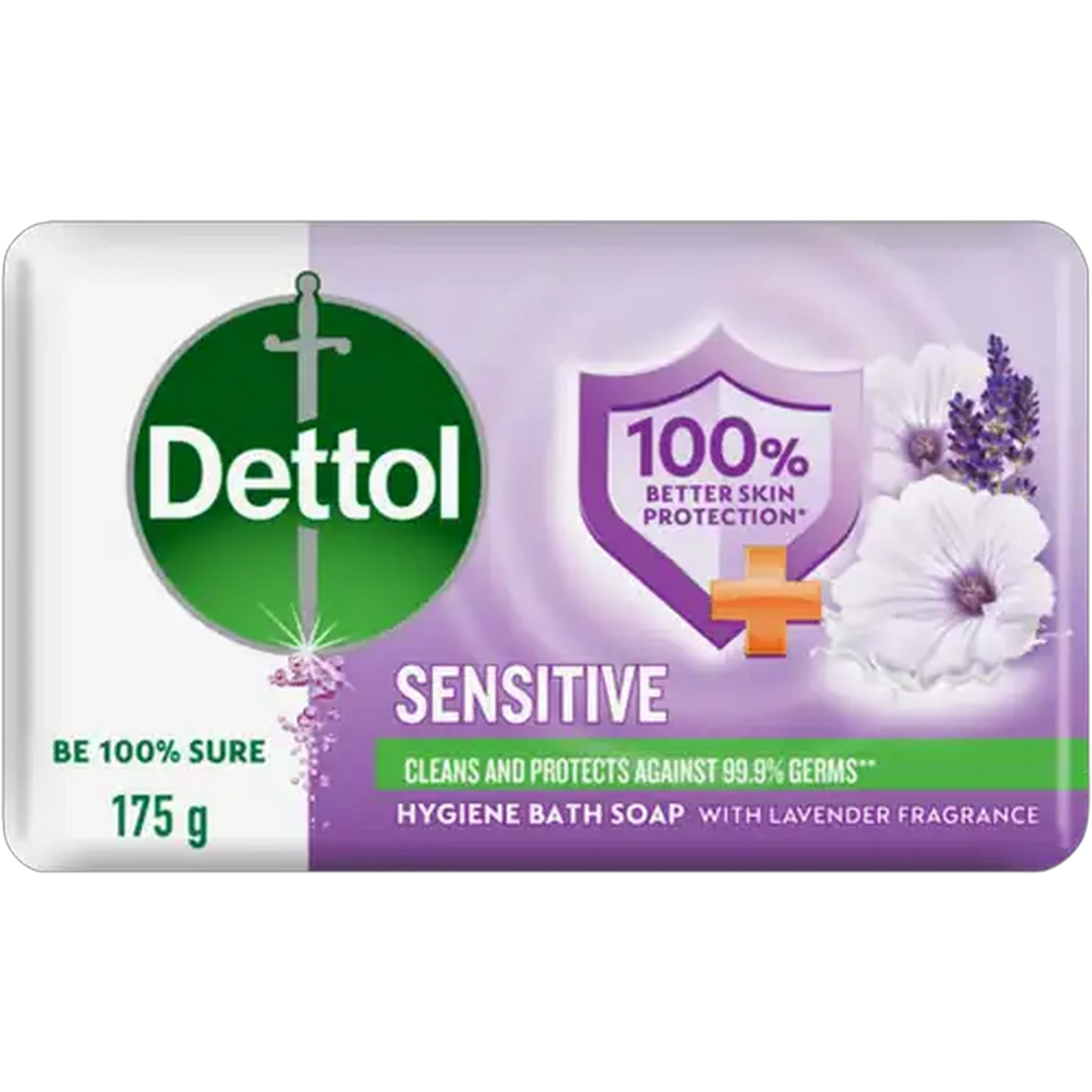 Image of Dettol Sensitive Hygiene Bath Bar Soap 175g