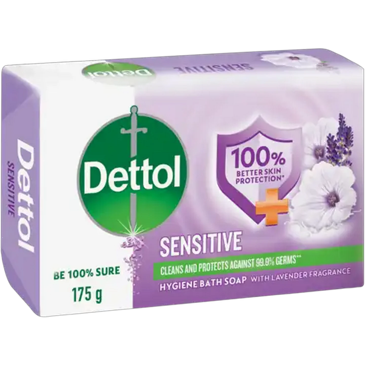 Image of Dettol Sensitive Hygiene Bath Bar Soap 175g