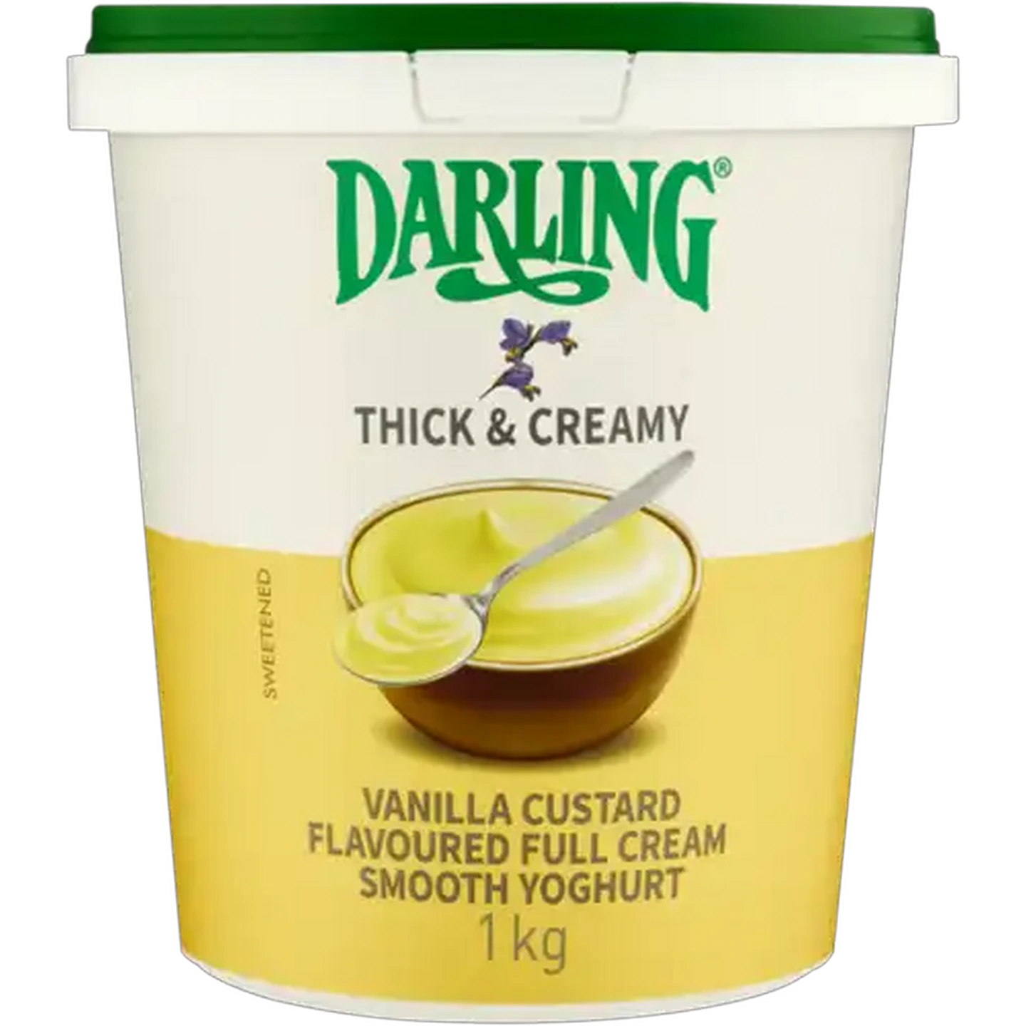 Image of Darling Thick & Creamy Vanilla Custard Flavoured Full Cream Smooth Yoghurt 1kg