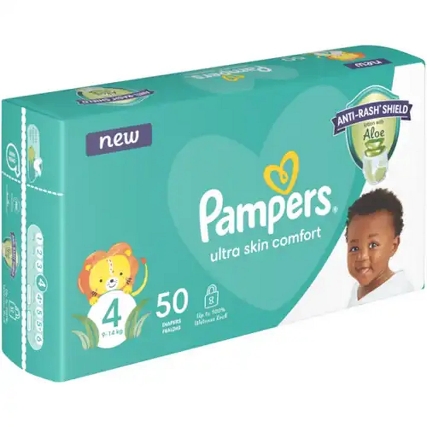 Image of Pampers Size 4 9-14kg Disposable Nappies 50 Pack
