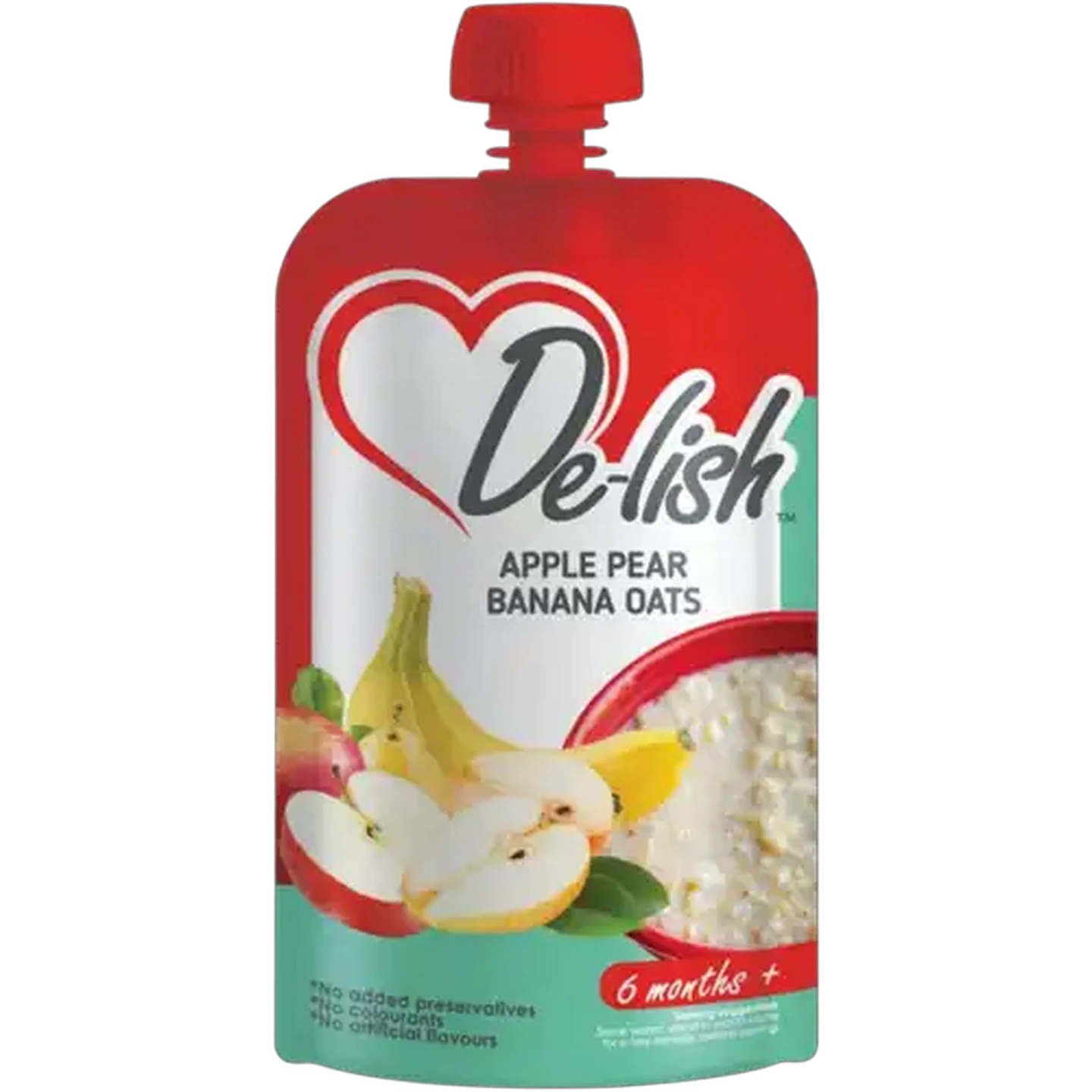 Image of De-lish Apple, Pear & Banana Oats 110ml