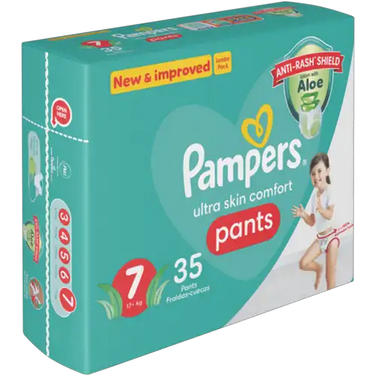 Image of Pampers Size 7 17+kg Diaper Pants 35 Pack