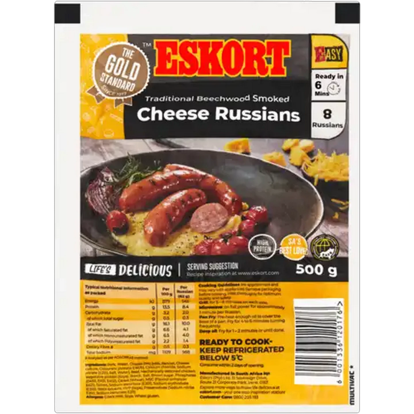 Image of Eskort Cheese Russians 500g