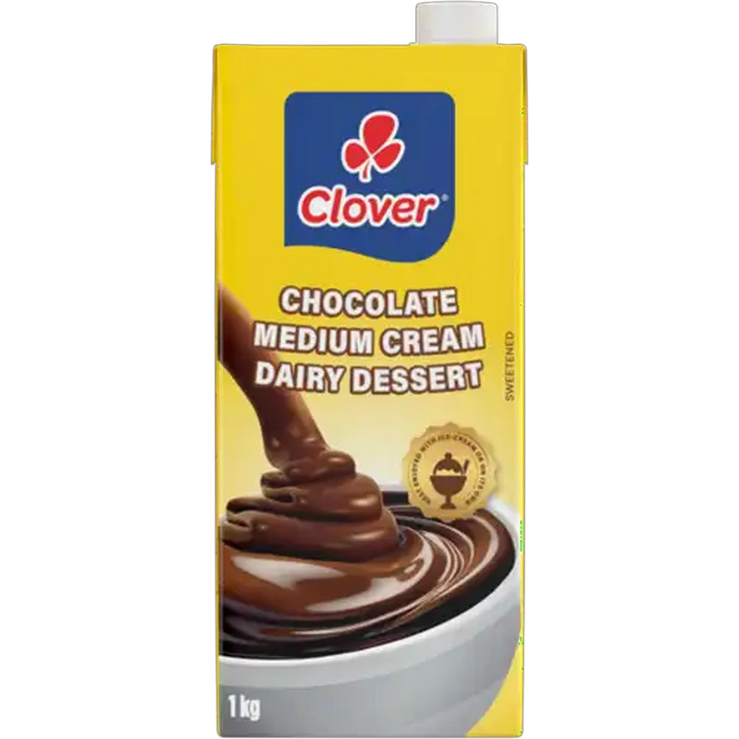 Image of Clover Chocolate Chocolate Medium Cream Dairy Dessert 1kg