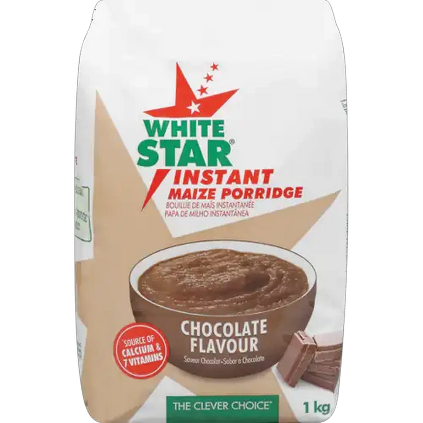 Image of White Star Chocolate Flavoured Instant Maize Porridge 1kg