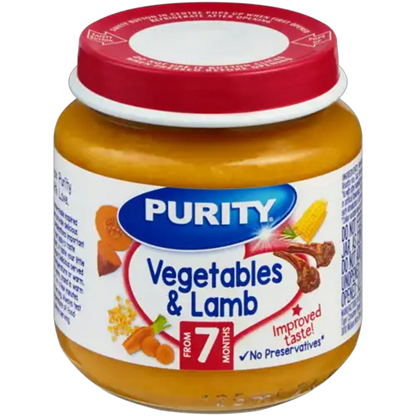 Image of PURITY From 7 Months Vegetables & Lamb Meati 125ml