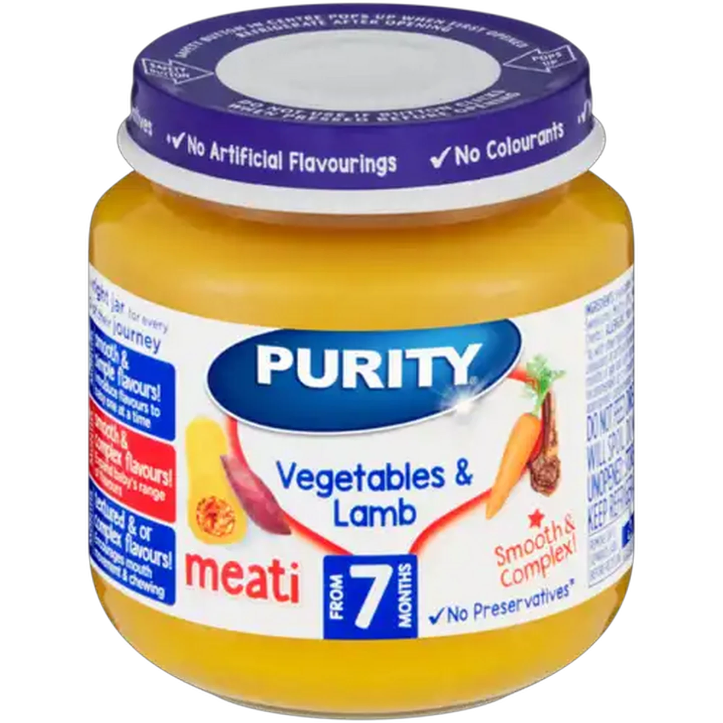 Image of PURITY From 7 Months Vegetables & Lamb Meati 125ml