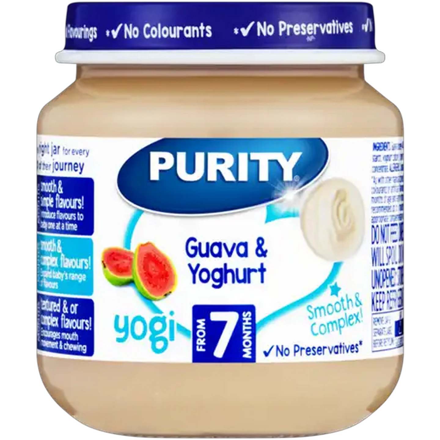 Image of PURITY From 7 Months Guava & Yoghurt Yogi 125ml