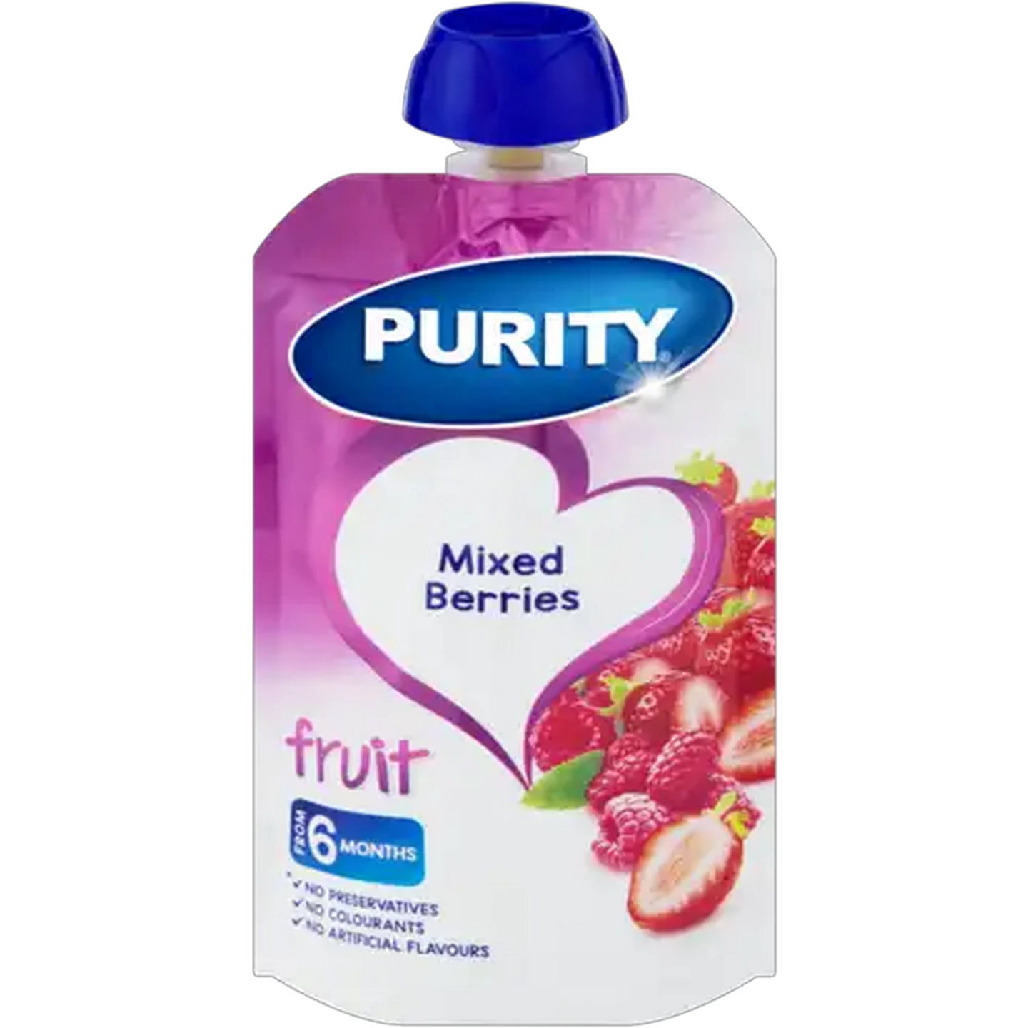 Image of PURITY Mixed Berries Fruit Puree 6 Months+ 110ml