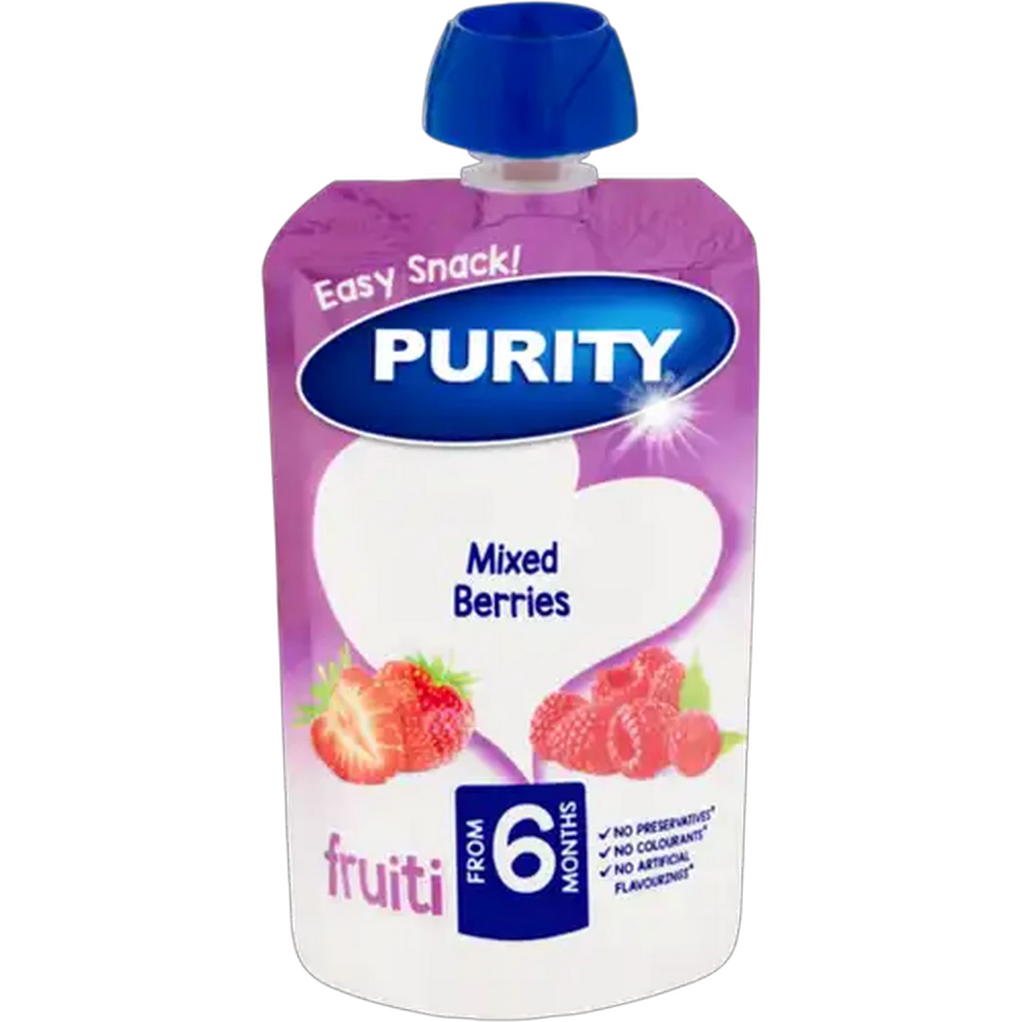 Image of PURITY Mixed Berries Fruit Puree 6 Months+ 110ml