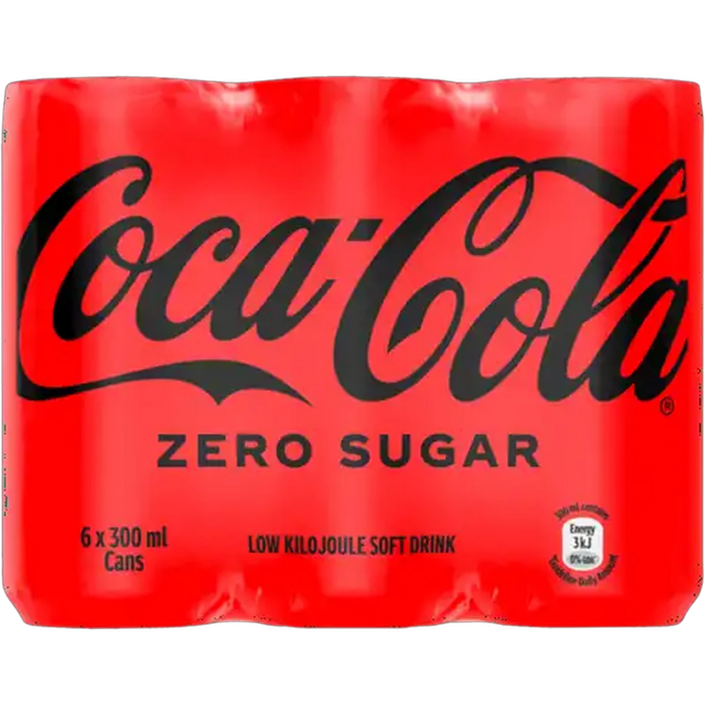 Image of Coca-Cola Zero Sugar Soft Drink 6 x 300ml