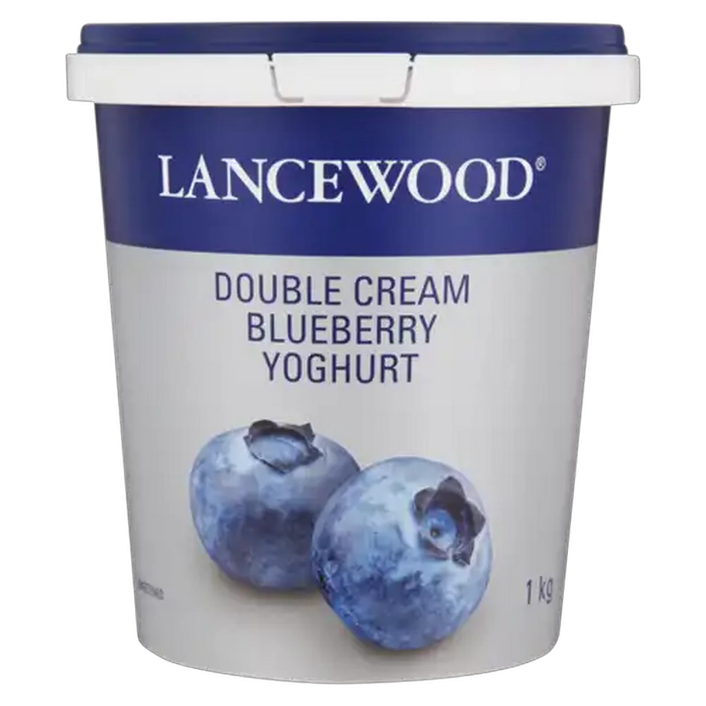 Image of LANCEWOOD Blueberry Flavoured Double Cream Yoghurt 1kg