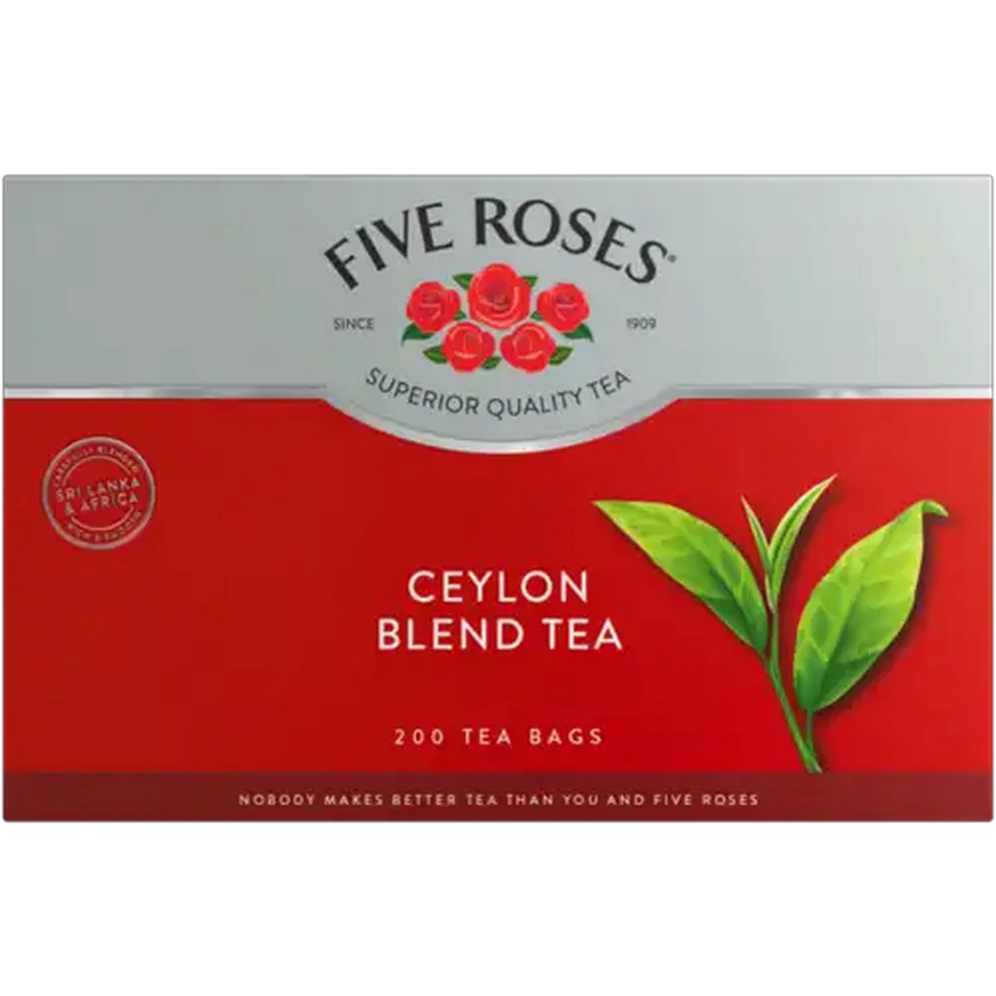 Image of Five Roses Ceylon Blend Tagless Tea Bags 200 Pack