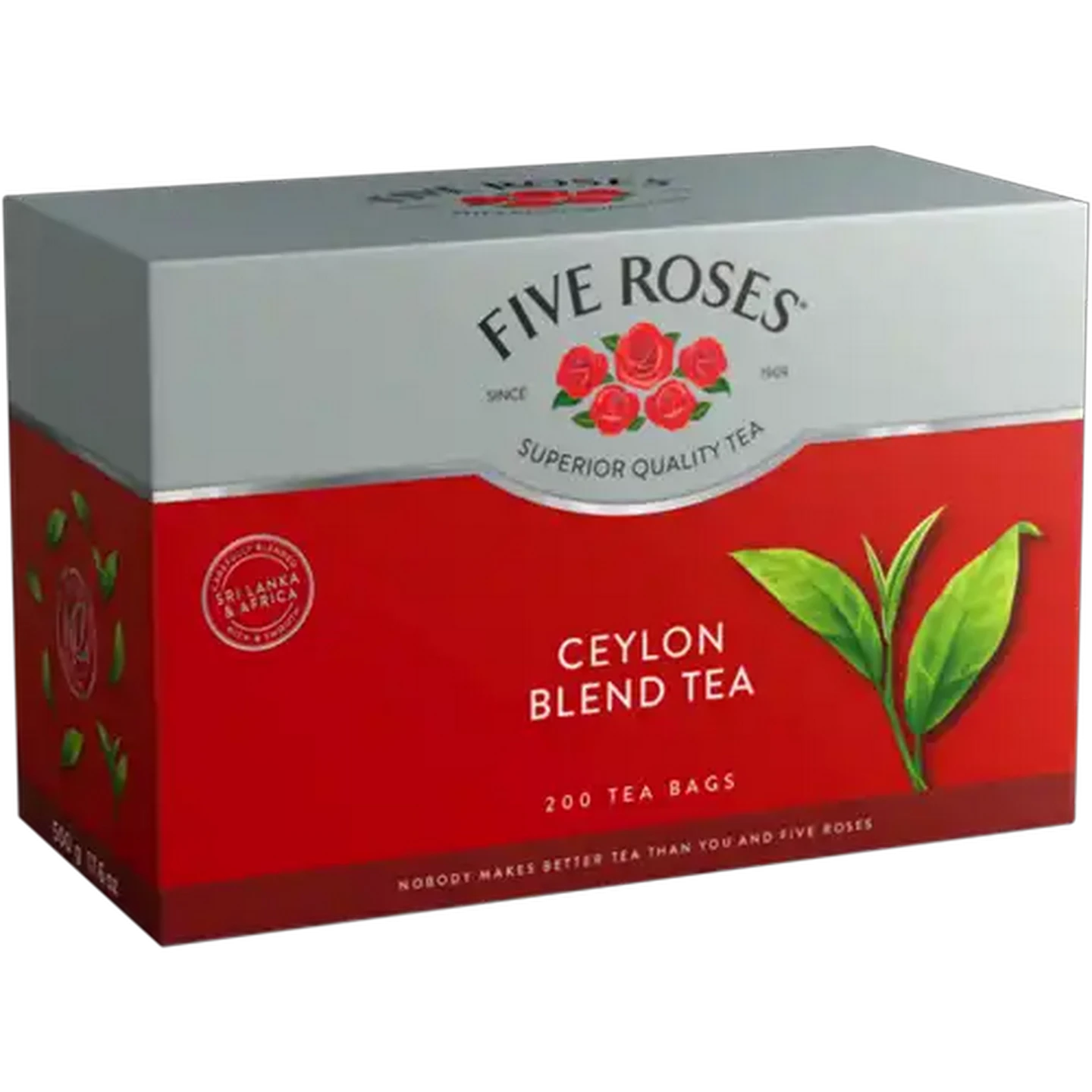 Image of Five Roses Ceylon Blend Tagless Tea Bags 200 Pack
